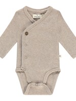 A Tiny Story A Tiny Story | baby romper long sleeve - Oatmeal Melange