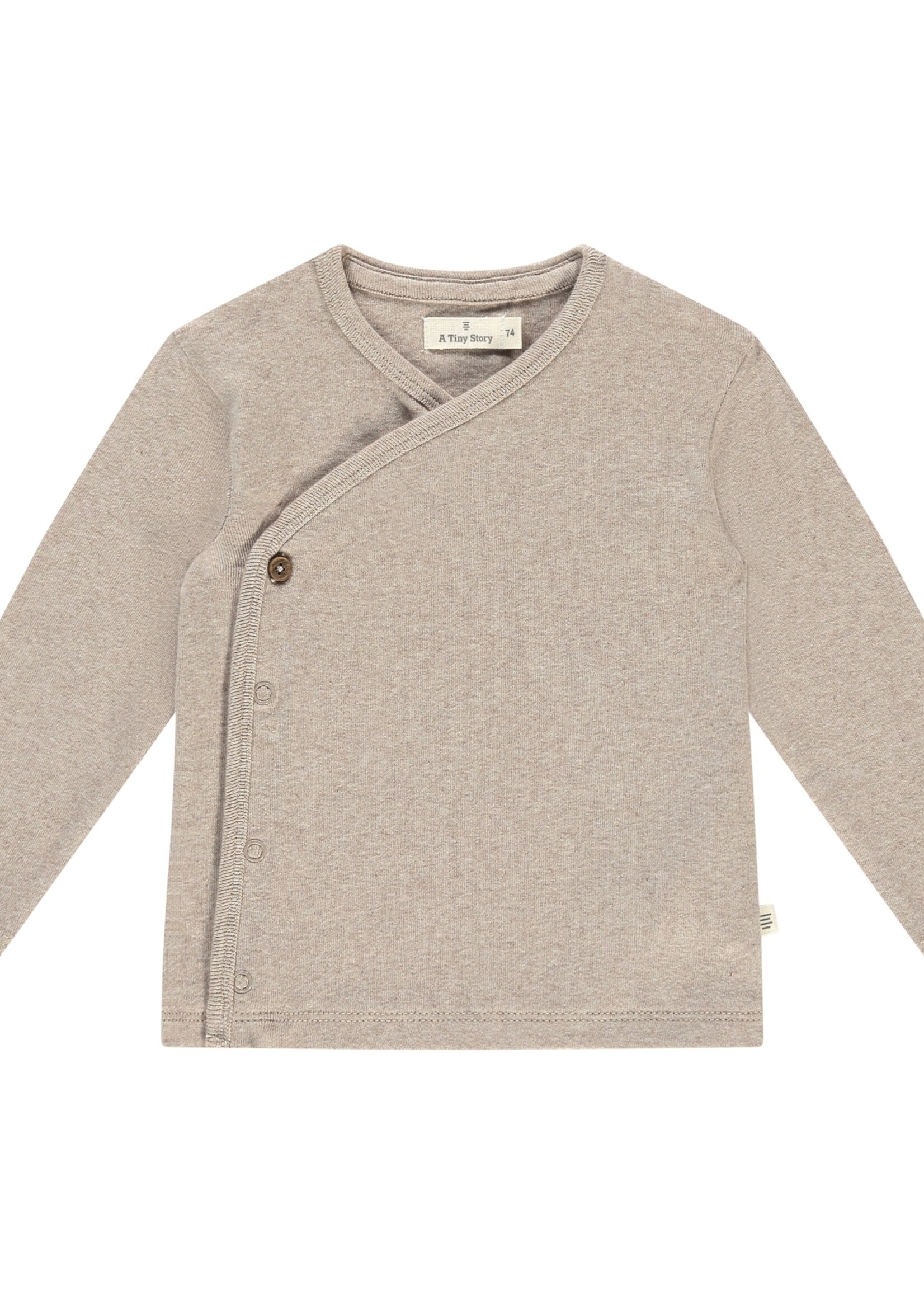 A Tiny Story A Tiny Story | baby t-shirt long sleeve - Oatmeal Melange