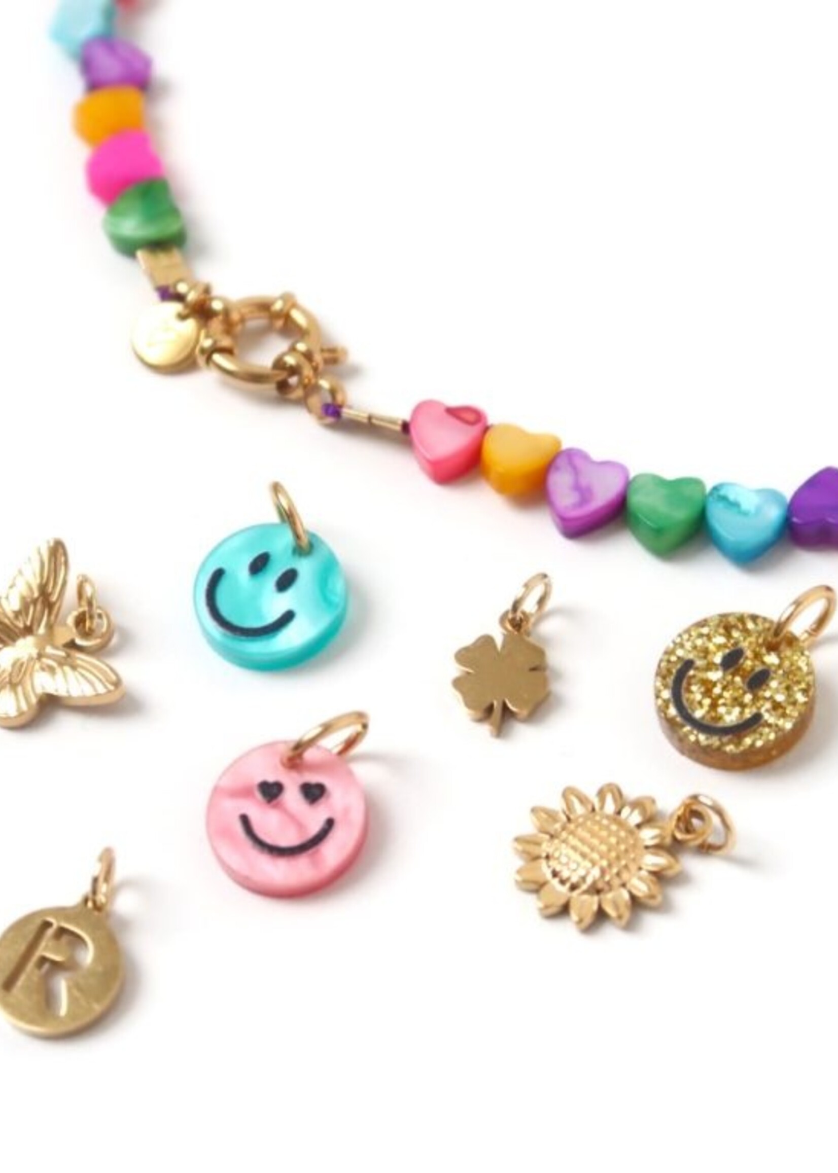 LOVEissue LOVEissue | Charm - Smiley resin pink