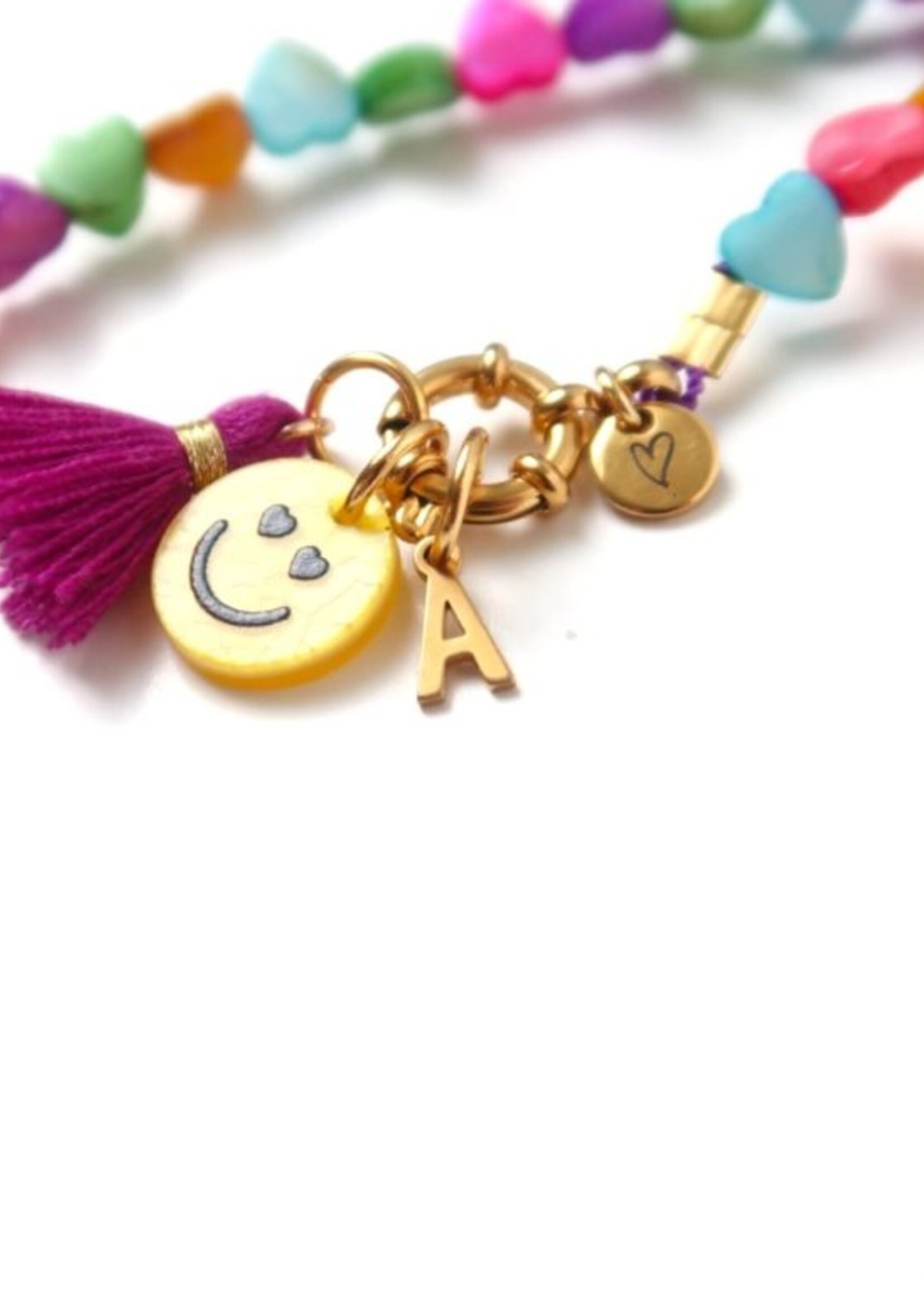 LOVEissue LOVEissue | Charm - Smiley resin shiny yellow
