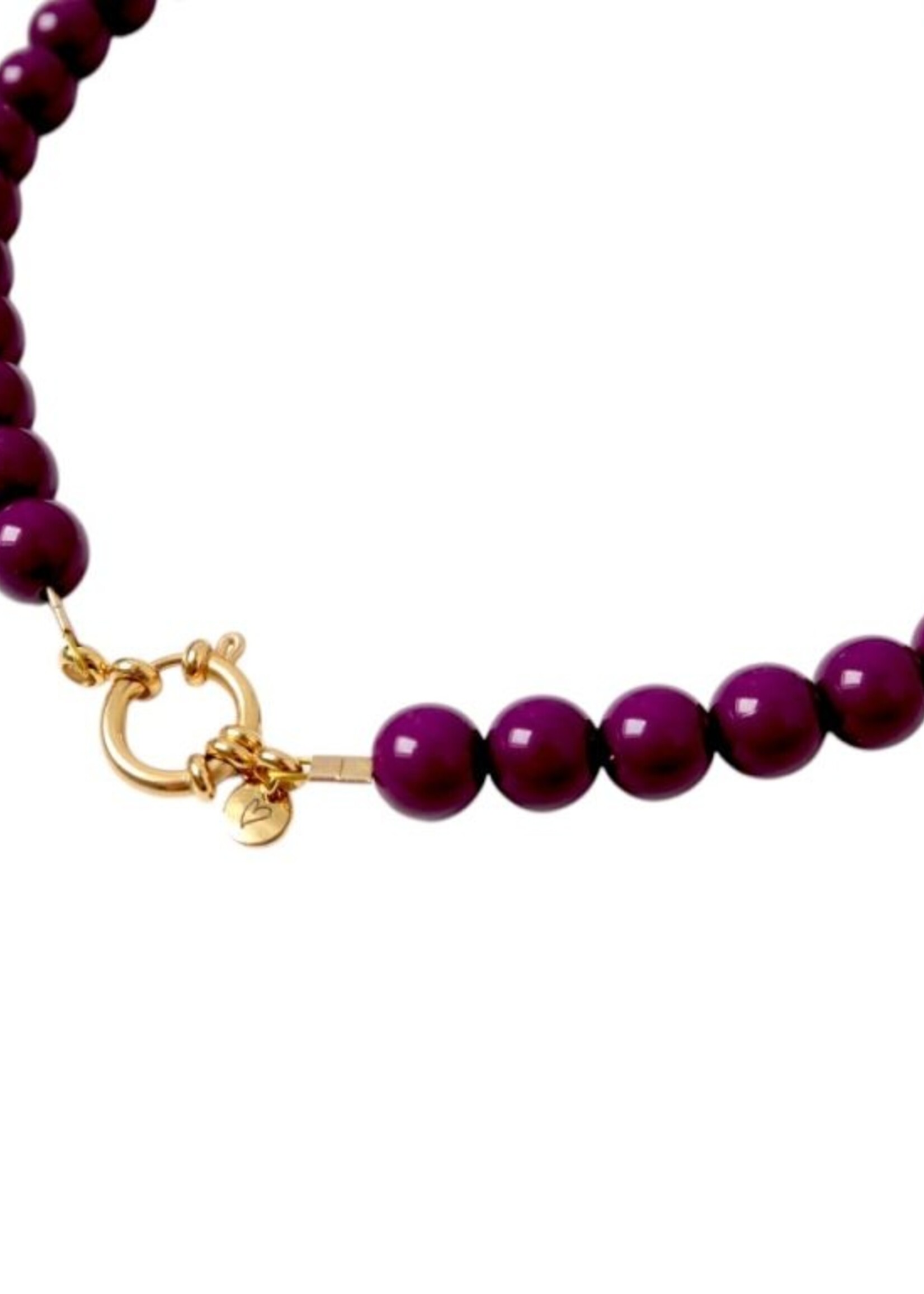 LOVEissue LOVEissue | Necklace - Bold beads plum