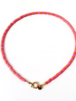 LOVEissue LOVEissue | Necklace - Stripe orange/pink