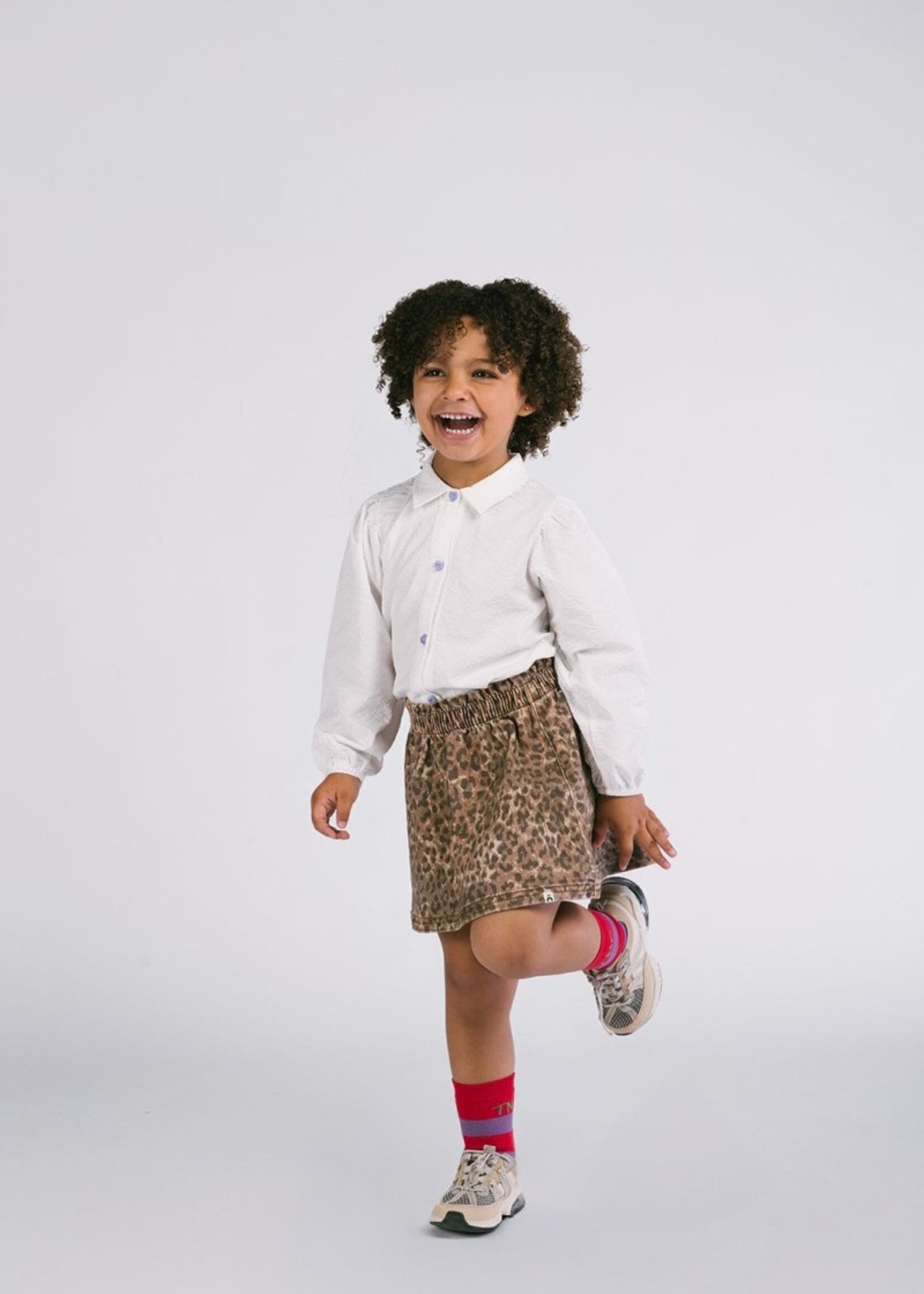 The New Chapter The New Chapter | Rosie denim leopard skirt