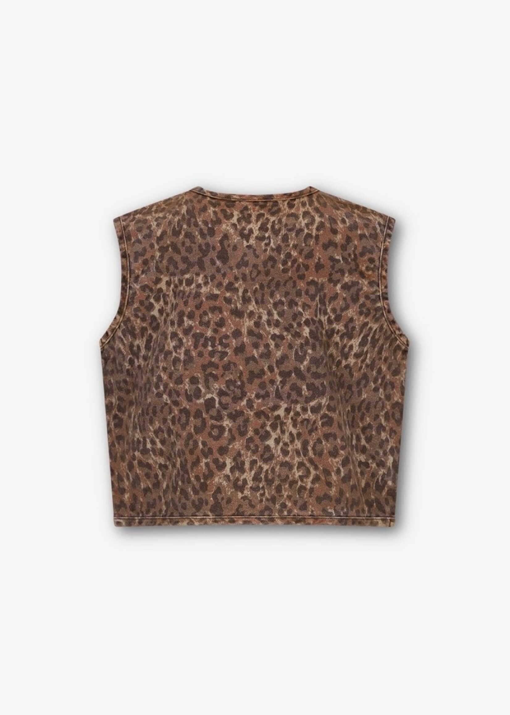 The New Chapter The New Chapter | Cleas denim leopard gilet