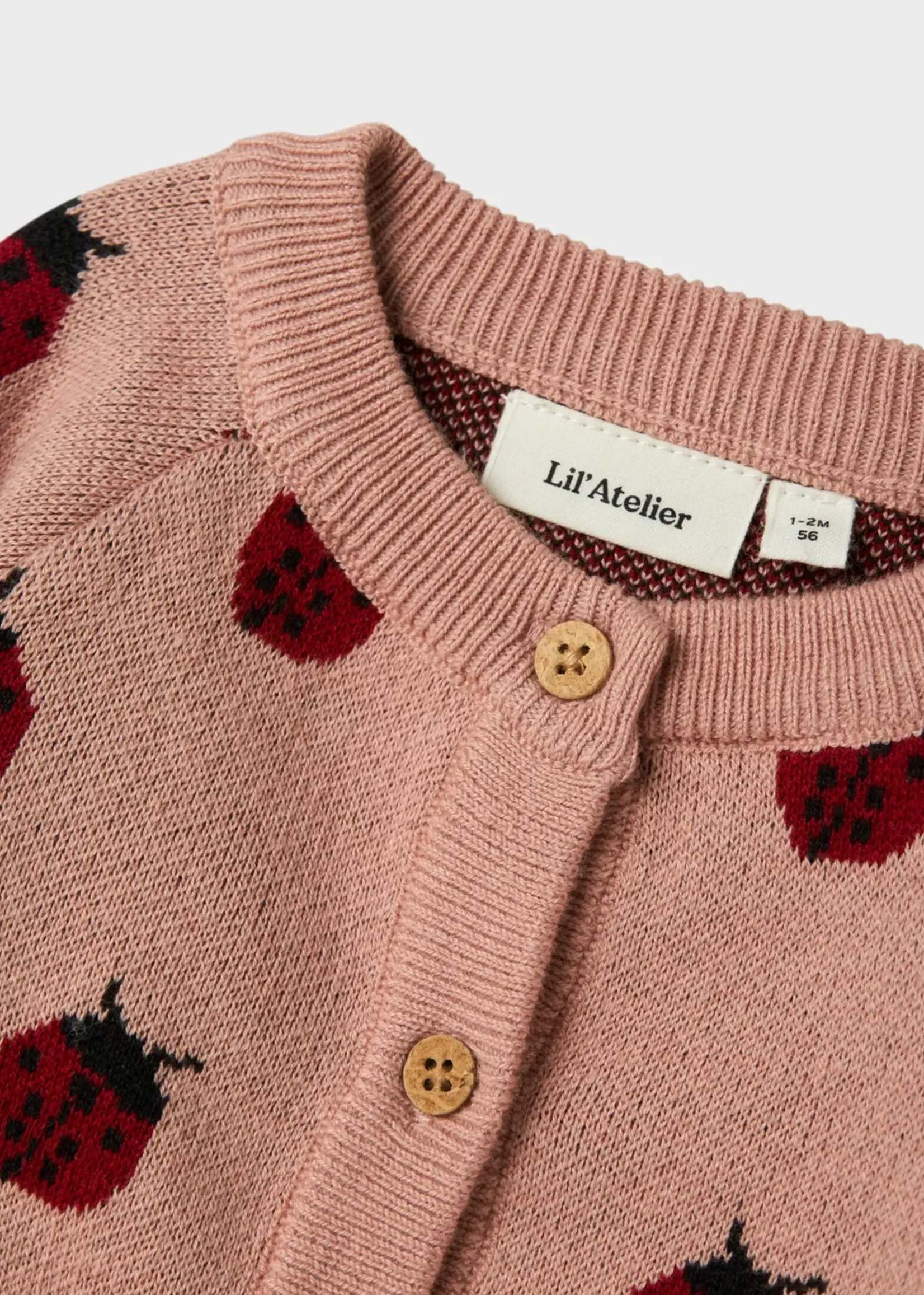 Lil' Atelier Lil' Atelier | NBFLULIO KNIT CARD LIL NOOS - Misty Rose