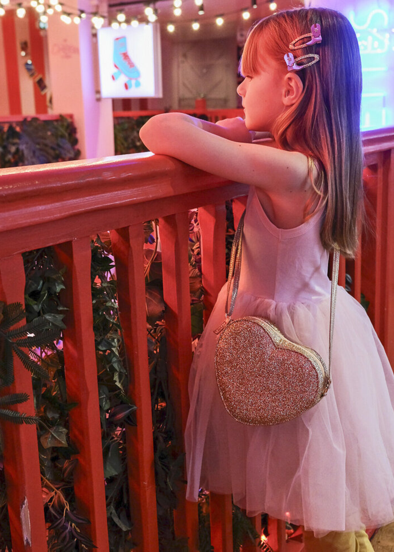 Rockahula Rockahula | Love Heart Gold Glitter Bag