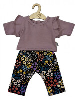 Hollie | Poppenbroek en -shirt lavender flower