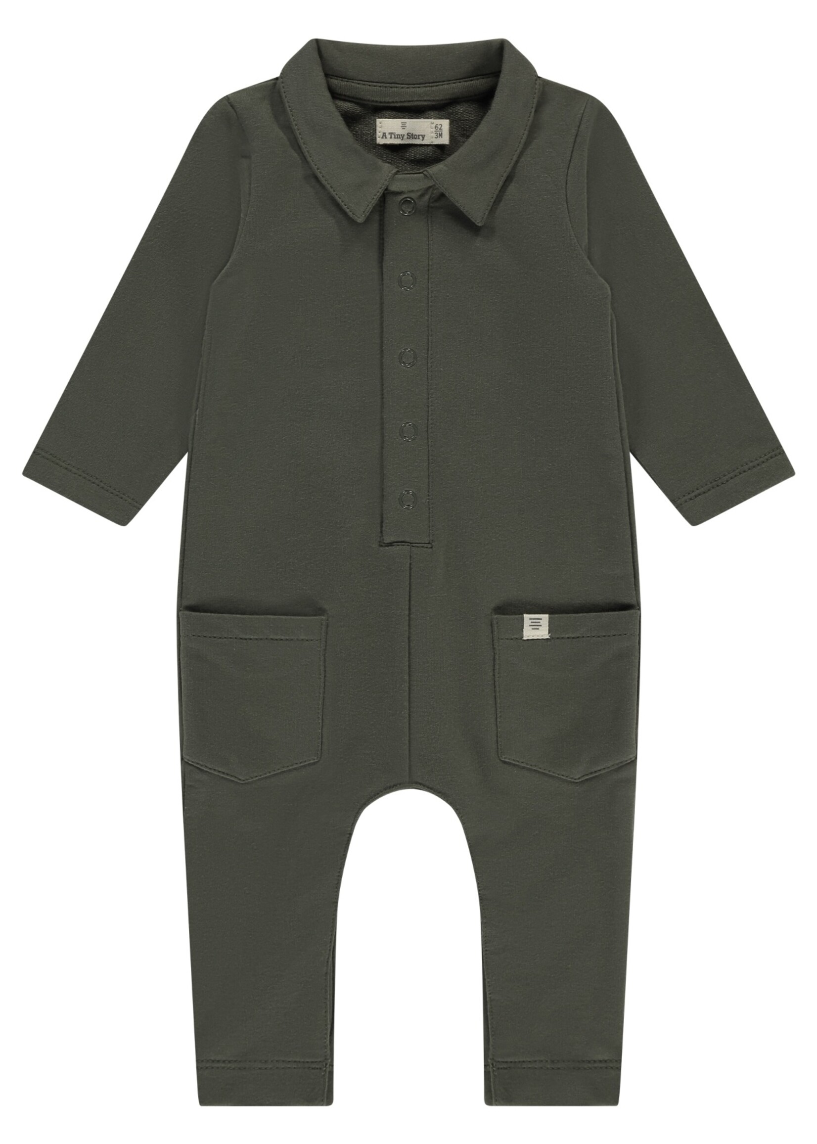 A Tiny Story A Tiny Story | baby suit long sleeve - Basil