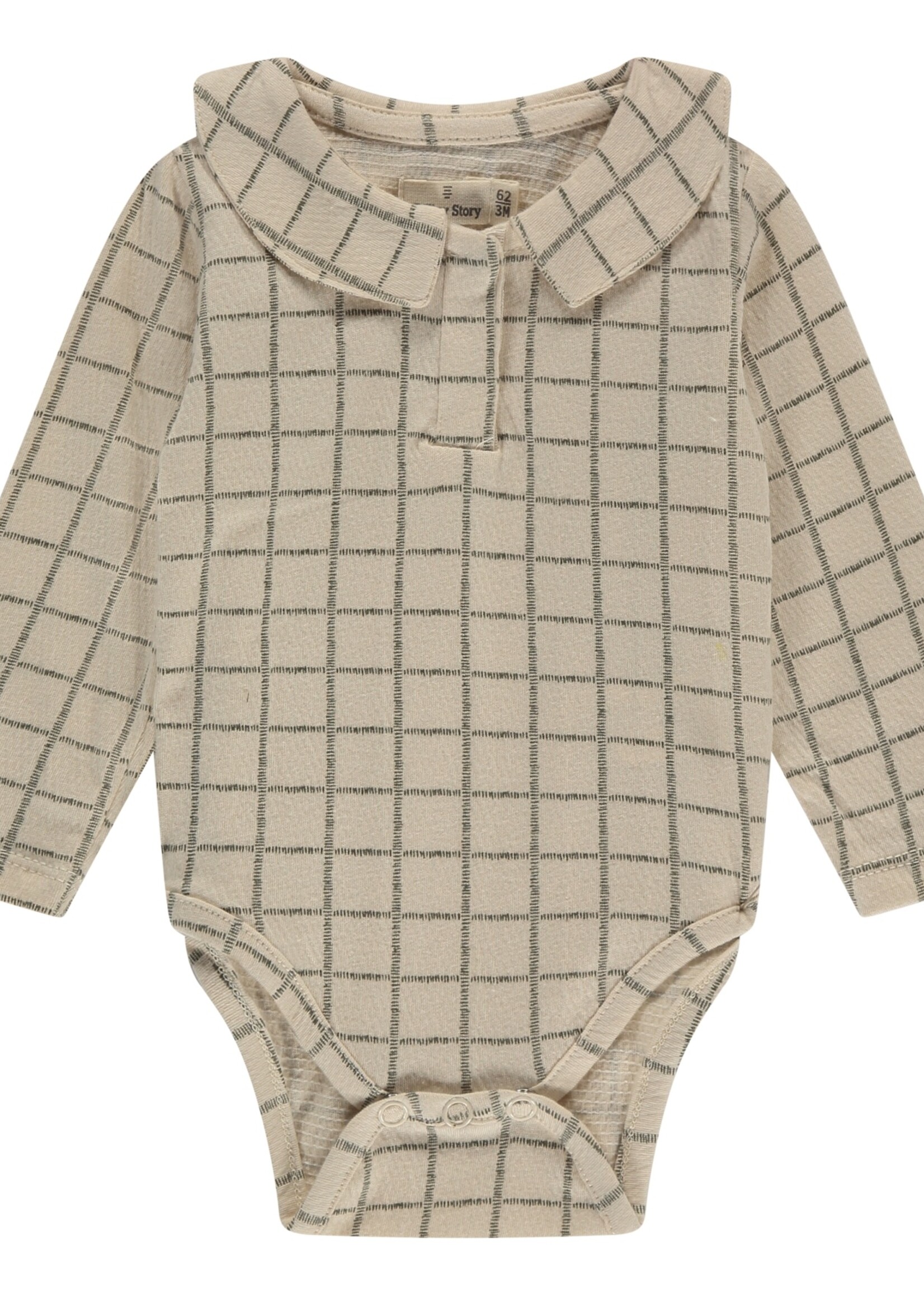 A Tiny Story A Tiny Story | baby romper long sleeve – Snow