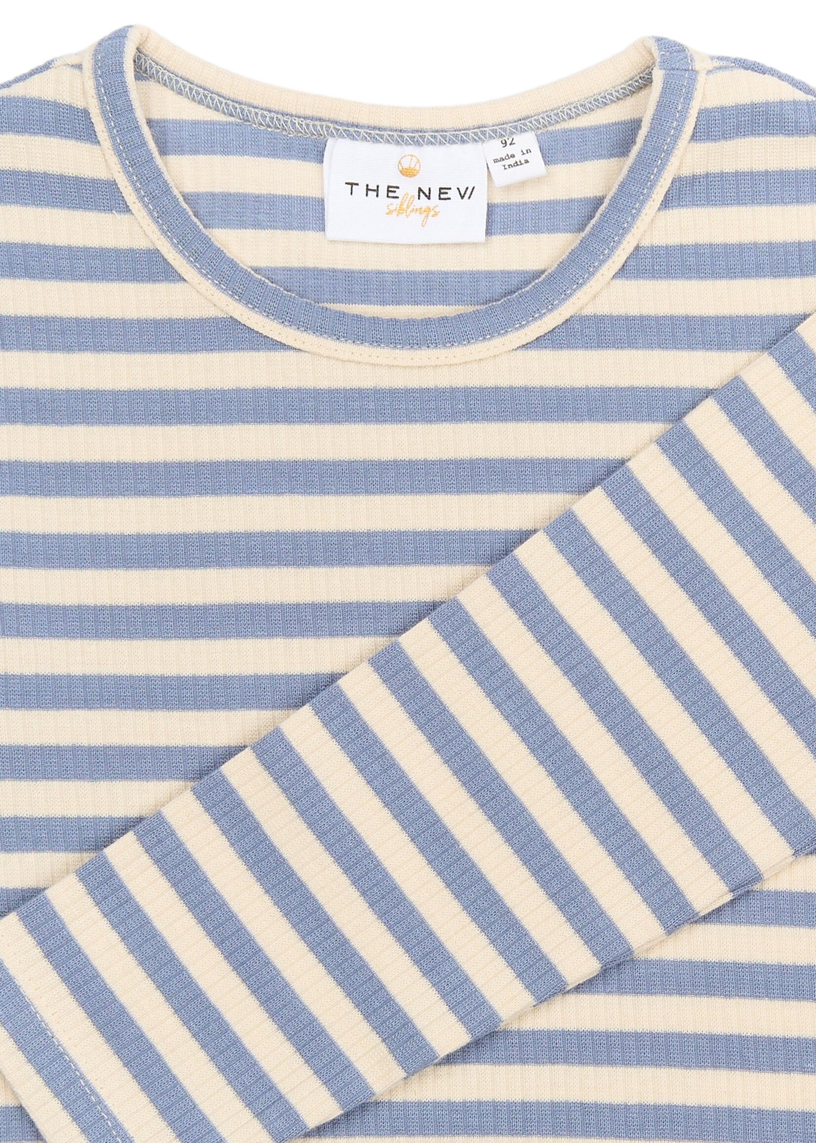 THE NEW SIBLINGS The New  Siblings | TNSTFRO LLS Rib Tee - Tempest Striped