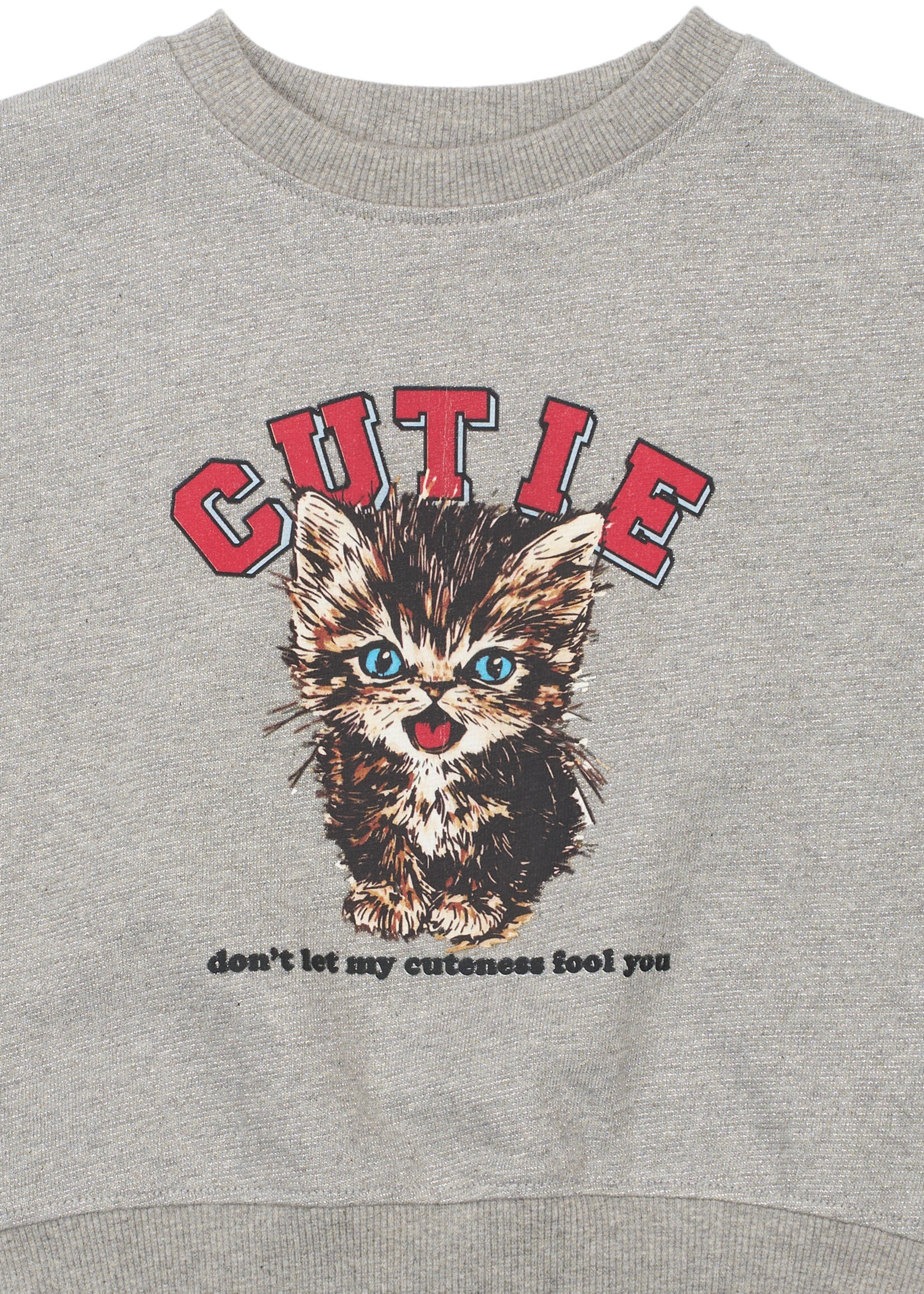 THE NEW SIBLINGS The New Siblings | TNSTRonja OS Glitter Sweatshirt - Light Grey Melange