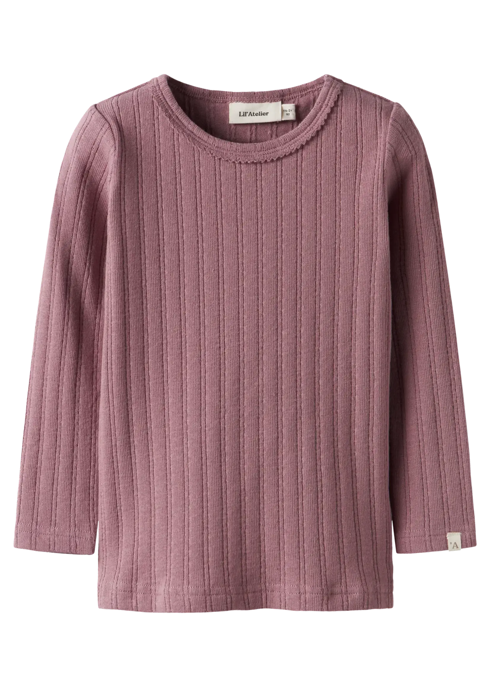 Lil' Atelier Lil' Atelier | NMFRITA SIG LS SLIM TOP LIL - Nostalgia Rose