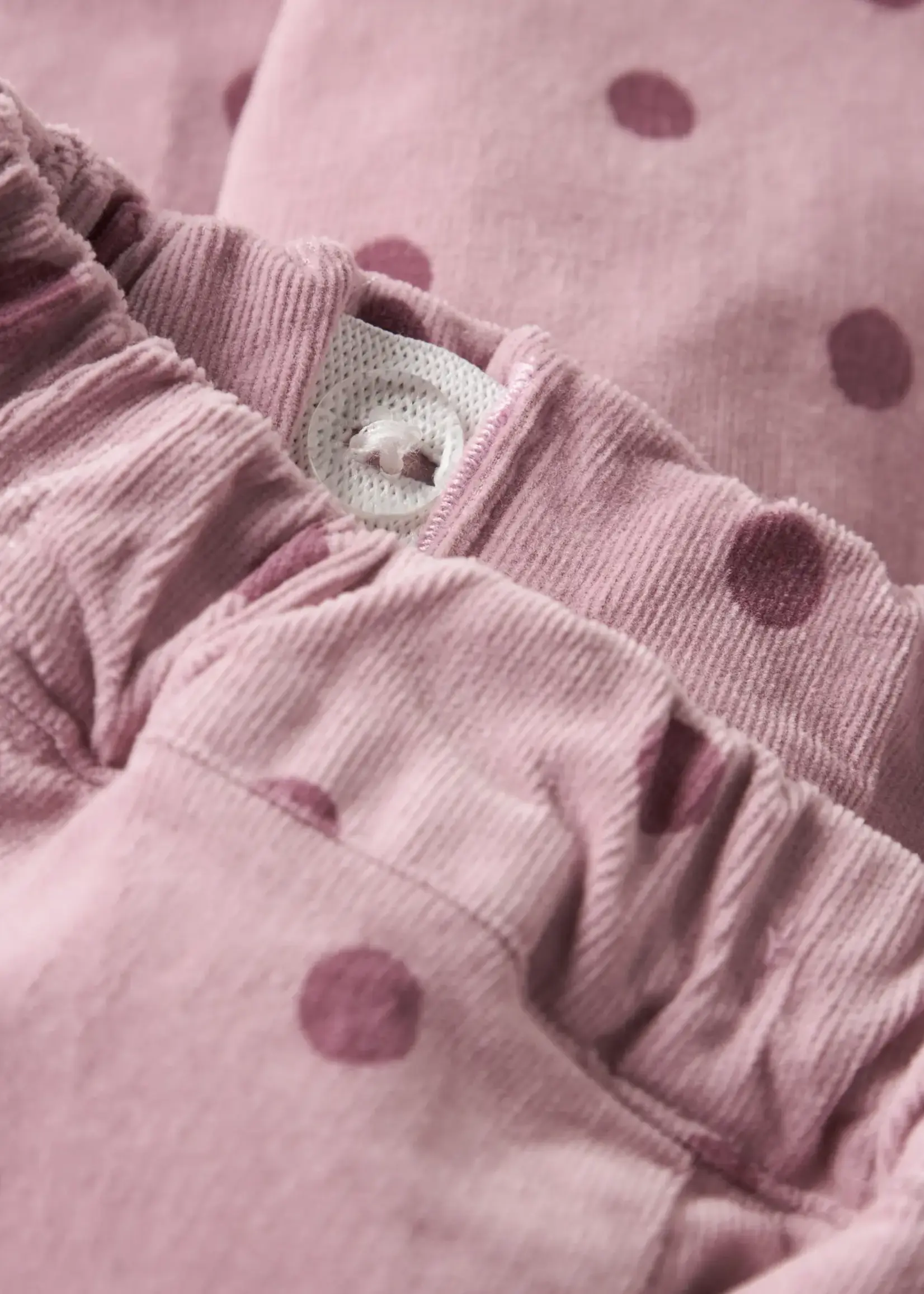 Lil' Atelier | NBFSOMBA LOOSE CORD PANT 7766-SO S LIL - Violet Ice DOTS