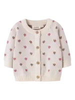 Lil' Atelier Lil' Atelier | NBFSARAN LS KNIT CARD HEART LIL - Turtledove SEPIA TINT