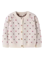 Lil' Atelier Lil' Atelier | NMFSARAN LS KNIT CARD HEART LIL - Turtledove SEPIA TINT