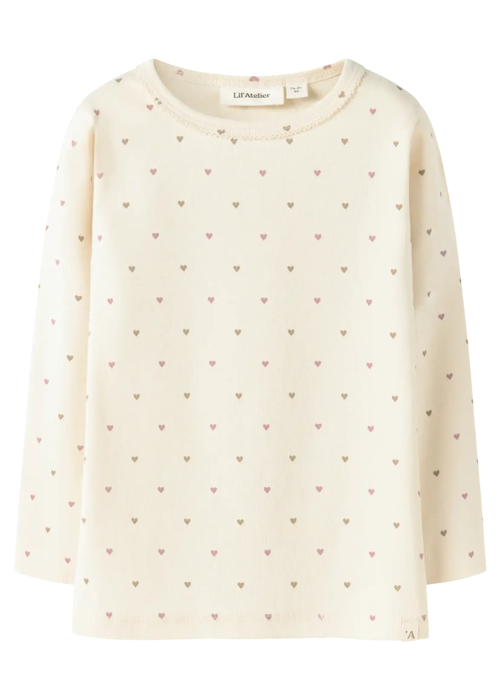 Lil' Atelier | NMFLALO TIG LS SLIM TOP LIL - Turtledove HEART
