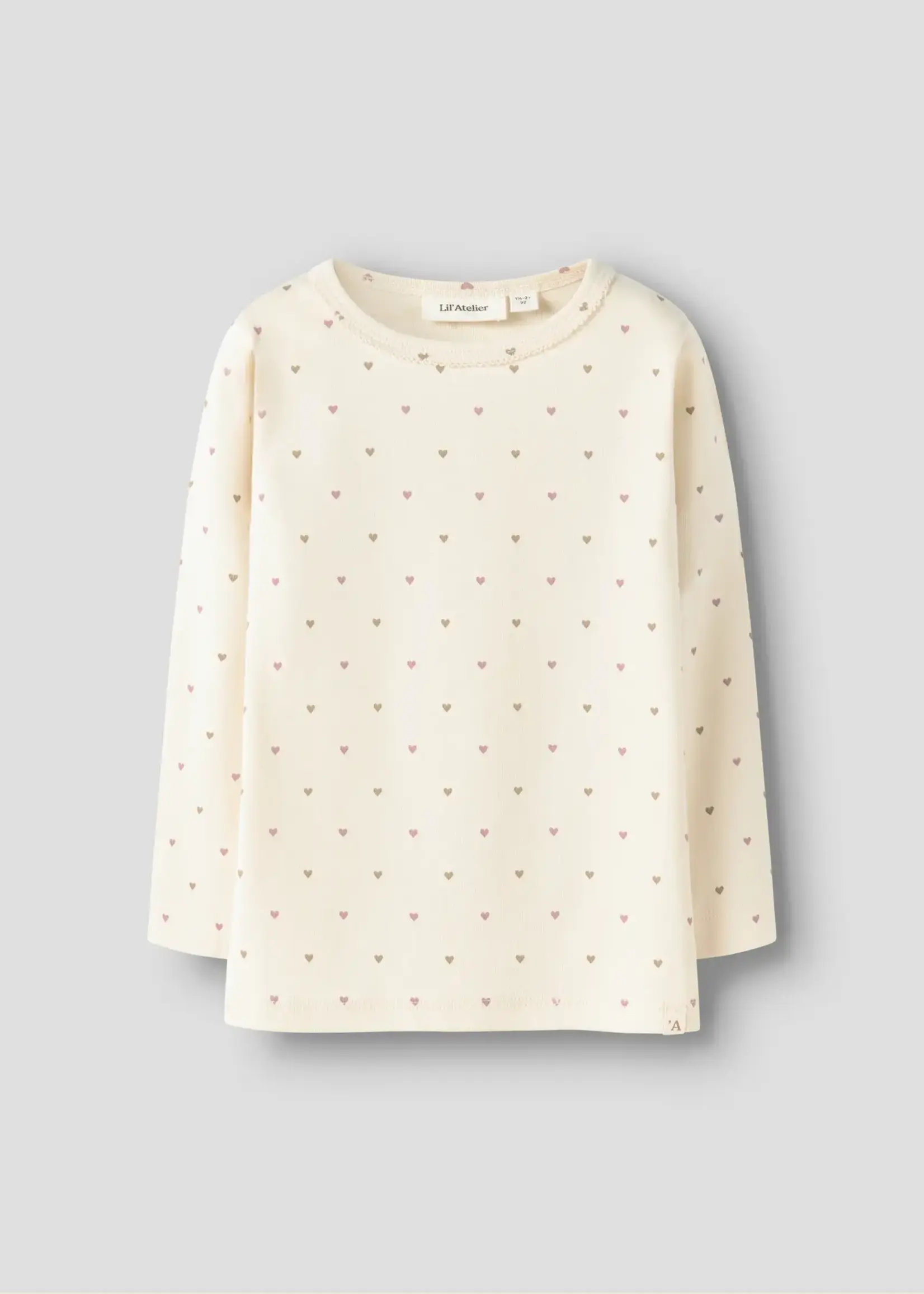 Lil' Atelier | NMFLALO TIG LS SLIM TOP LIL - Turtledove HEART