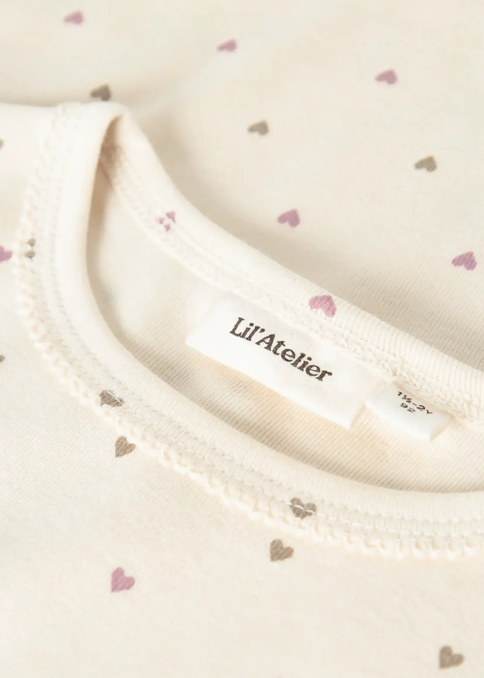 Lil' Atelier | NMFLALO TIG LS SLIM TOP LIL - Turtledove HEART