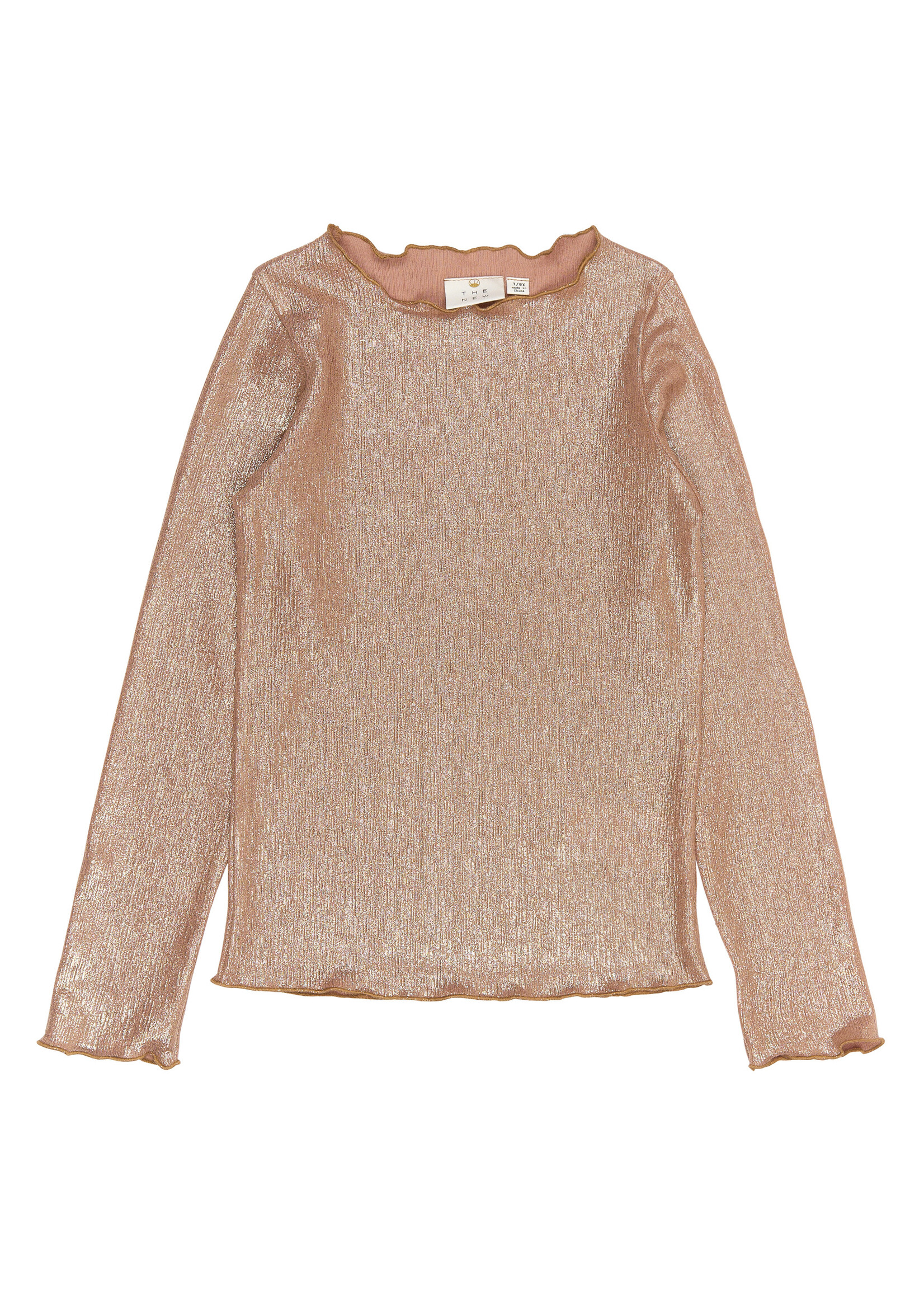 THE NEW The New | TNRosalind Glitter Tee- Gold