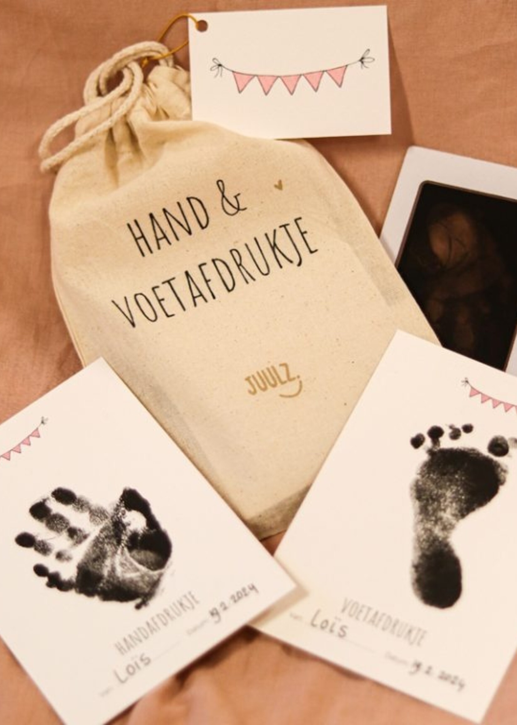 Juulz Juulz | Hand en voetafdruk set - Roze