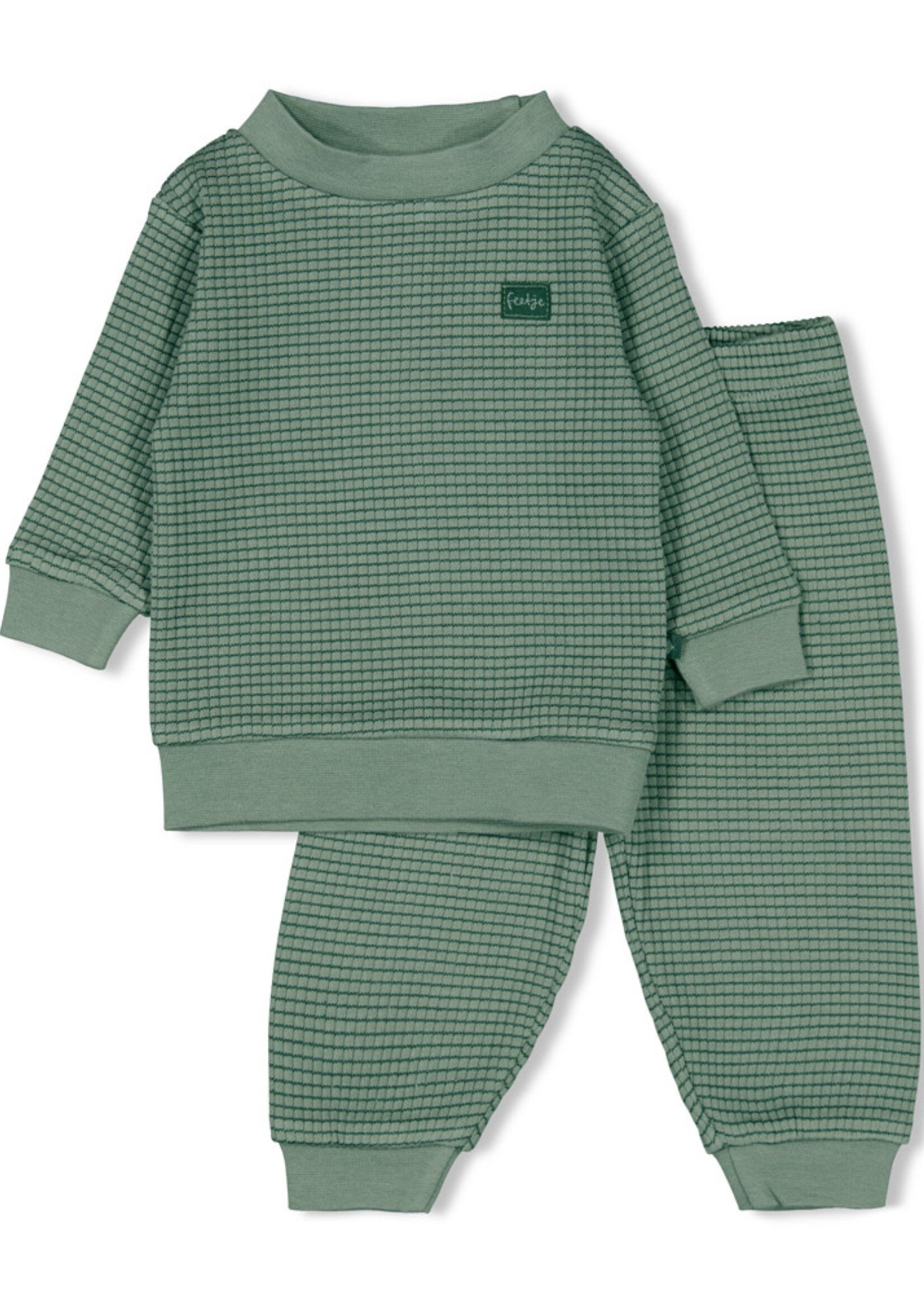 Feetje Feetje | Family editie - Wafelpyjama - Sea Green