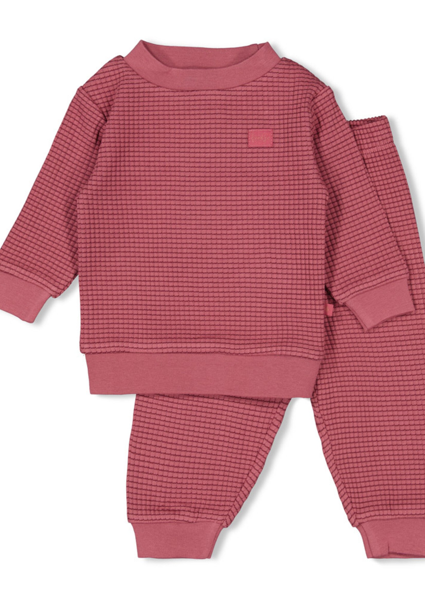 Feetje Feetje | Family editie - wafelpyjama - Berry