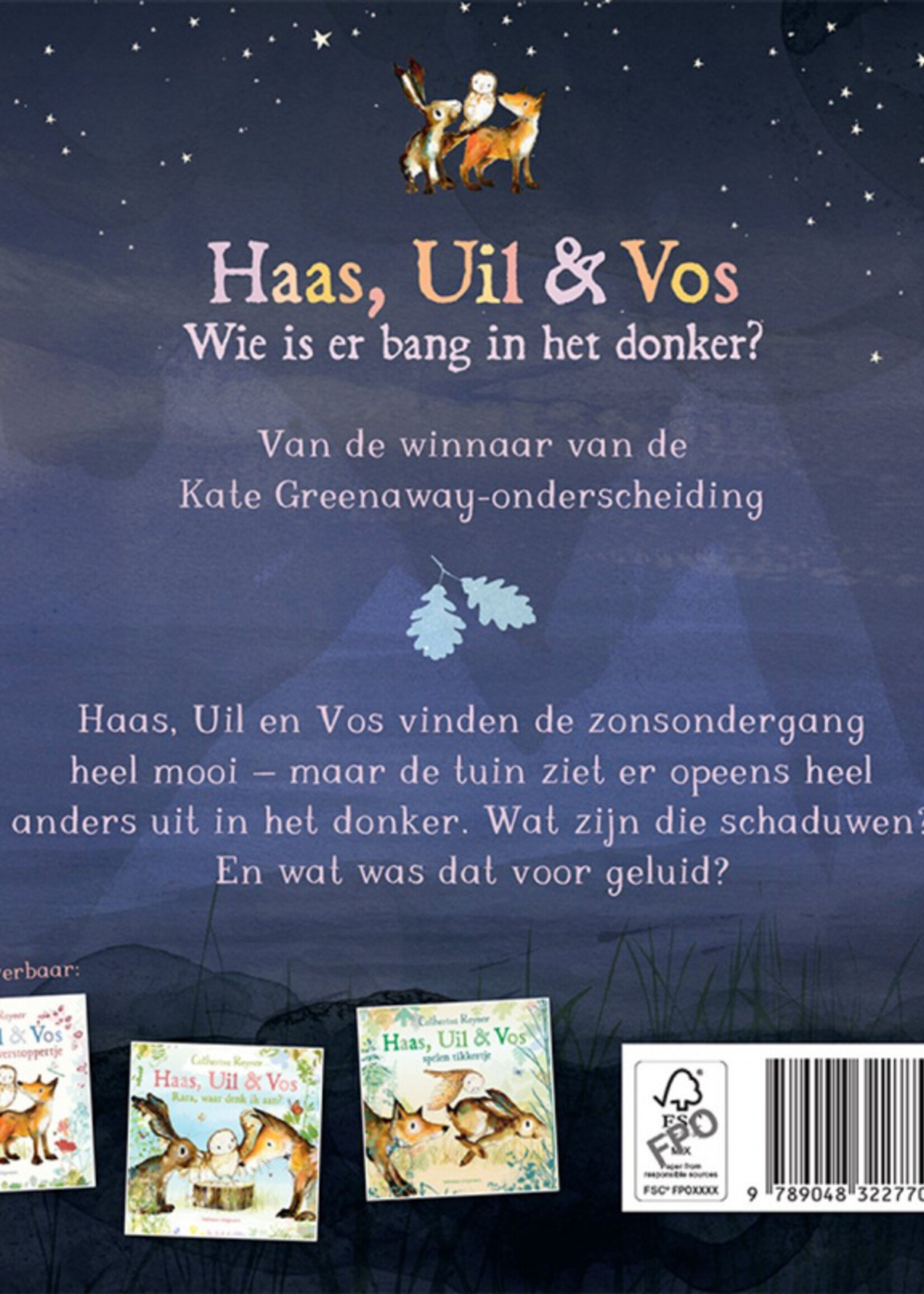 Haas, Uil & Vos wie is er bang in het donker?