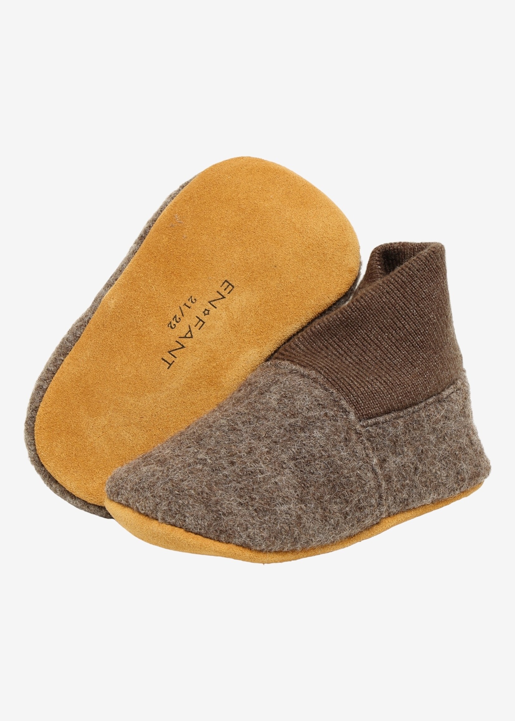 En Fant En Fant | Wool slippers - Walnut 2811