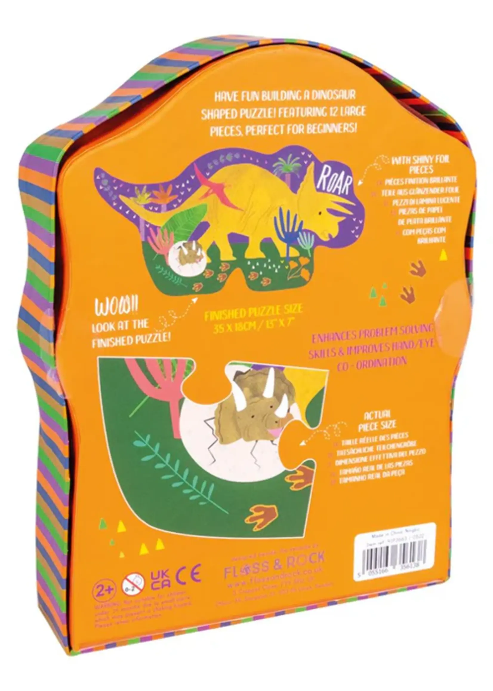 Floss & Rock Floss& Rock | Dino - 12 stuks jigsaw puzzle