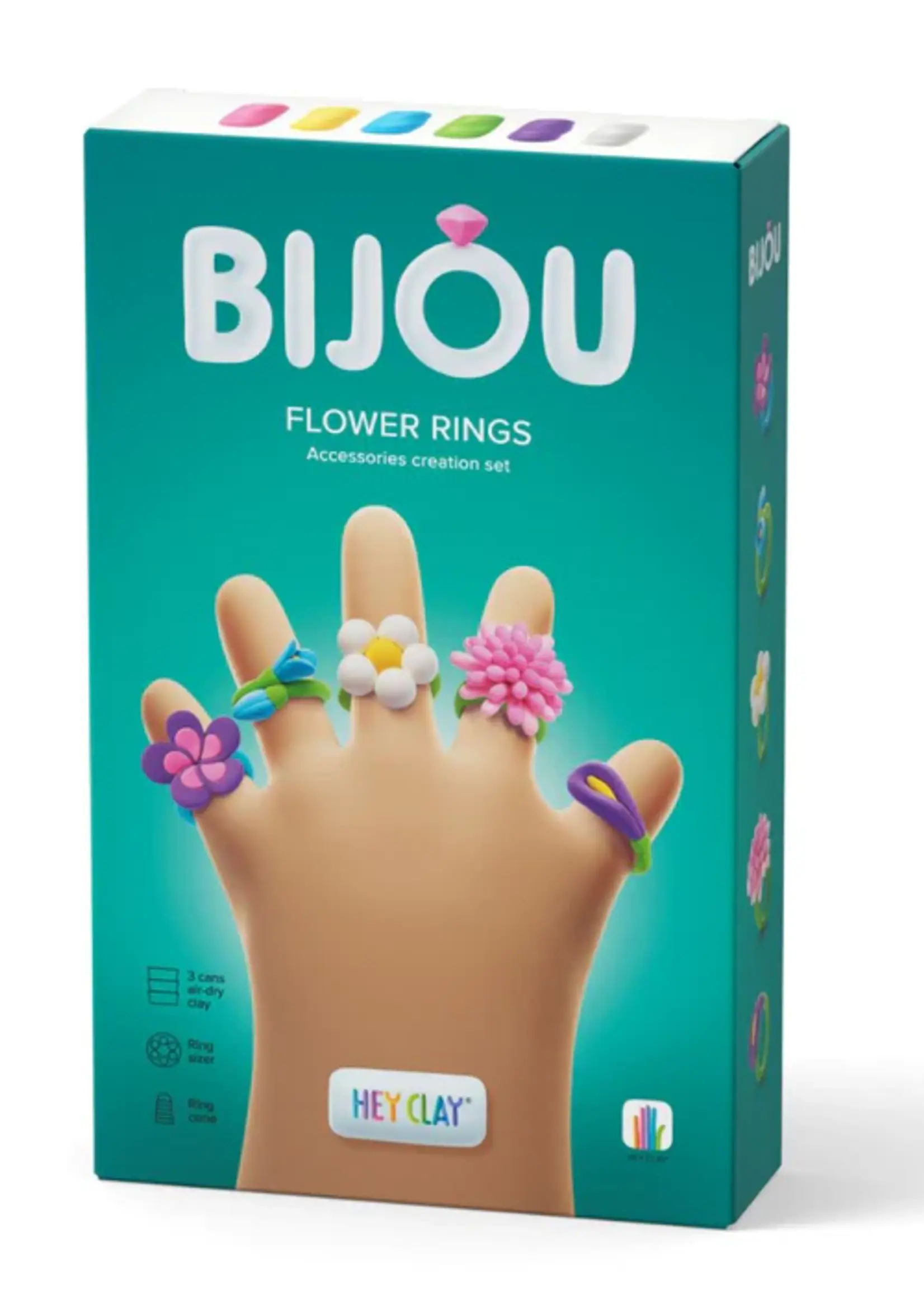 HeyClay HeyClay | Bijoux Rings - Flower - 3 cans