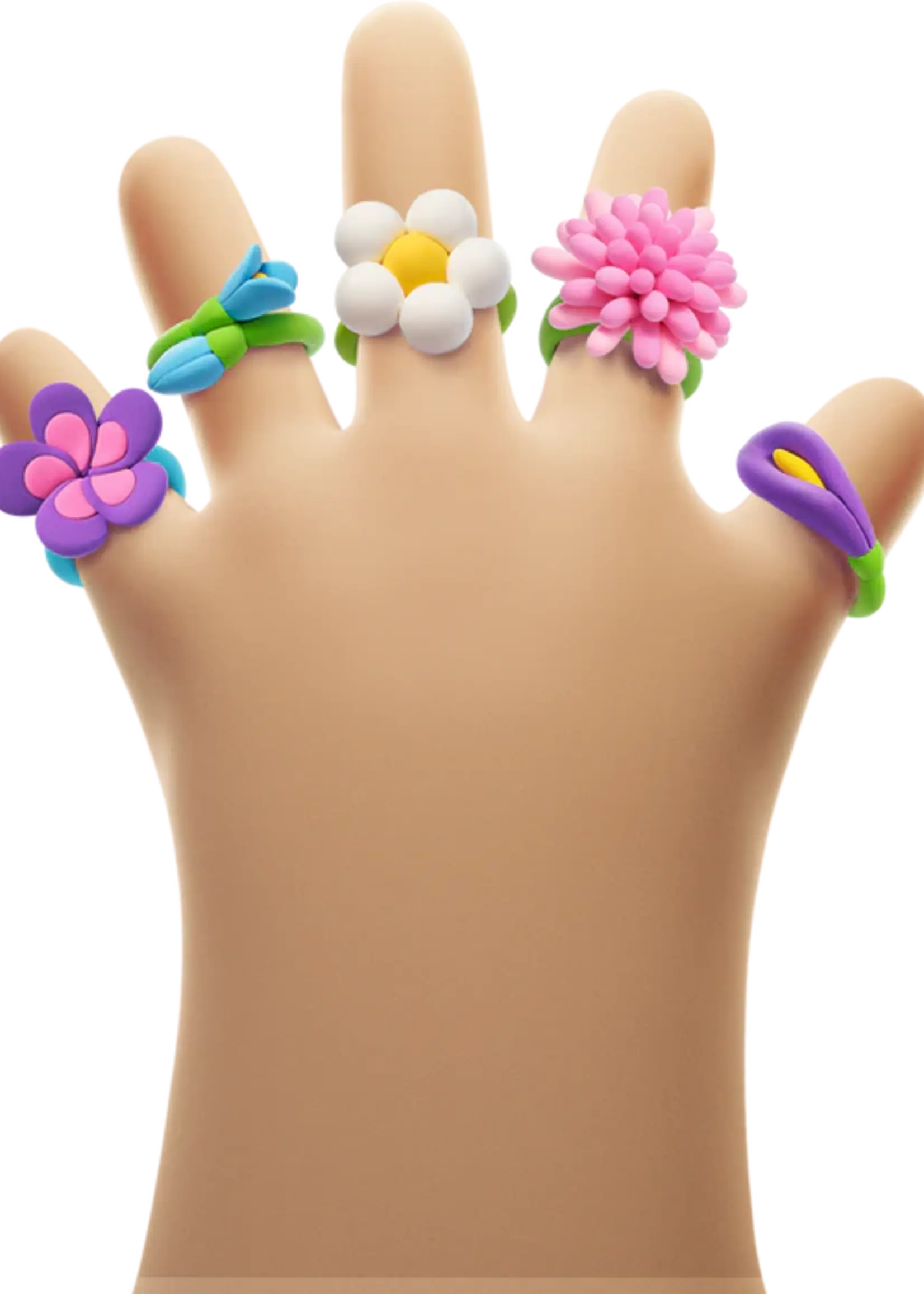 HeyClay HeyClay | Bijoux Rings - Flower - 3 cans