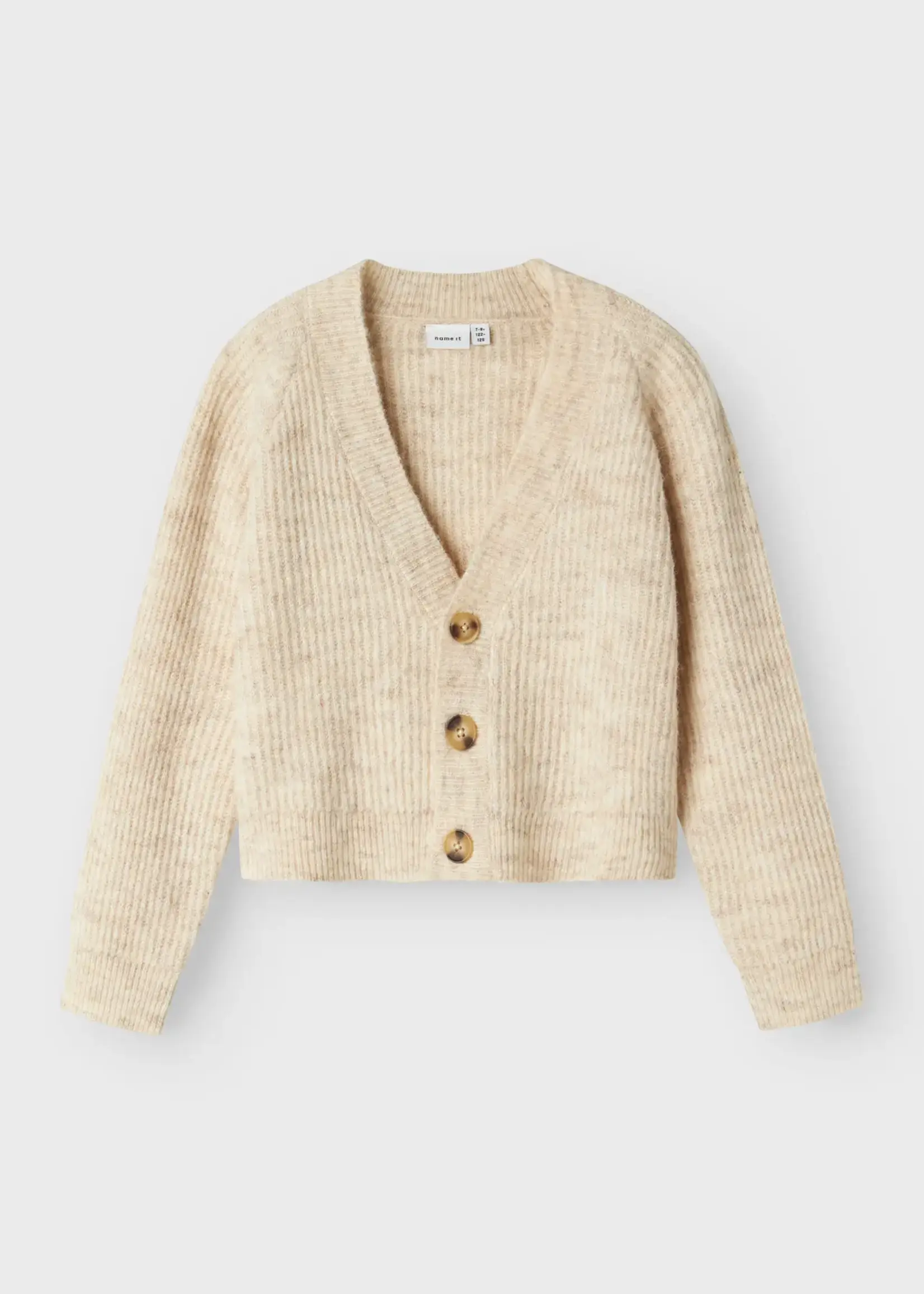 Name It Name It | NKFHOLLY BOXY SHORT KNIT CARD NOOS - Pure Cashmere