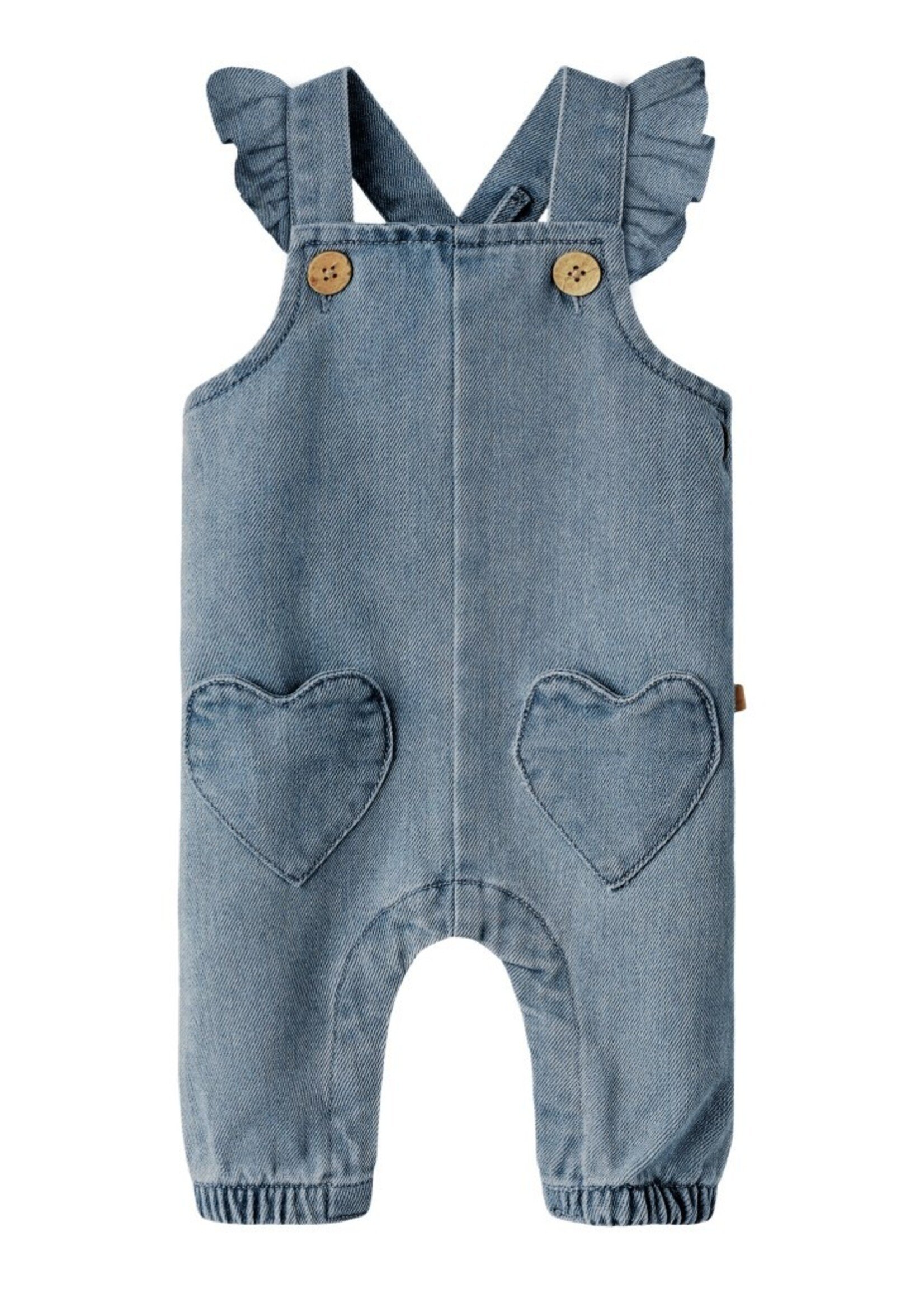 Lil' Atelier | NBFlulia Loose DNM overall 4017-CJ Lil - Medium Blue Denim