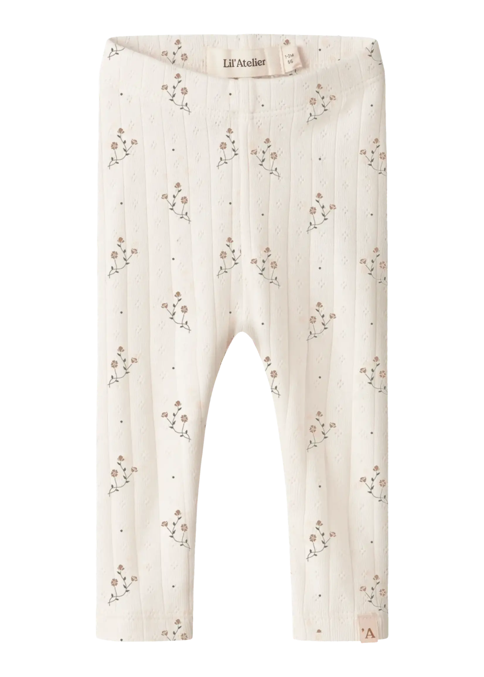 Lil' Atelier | NBFRACHELLO RIA SLIM LEGGINGS LIL - Coconut Milk FLOWER