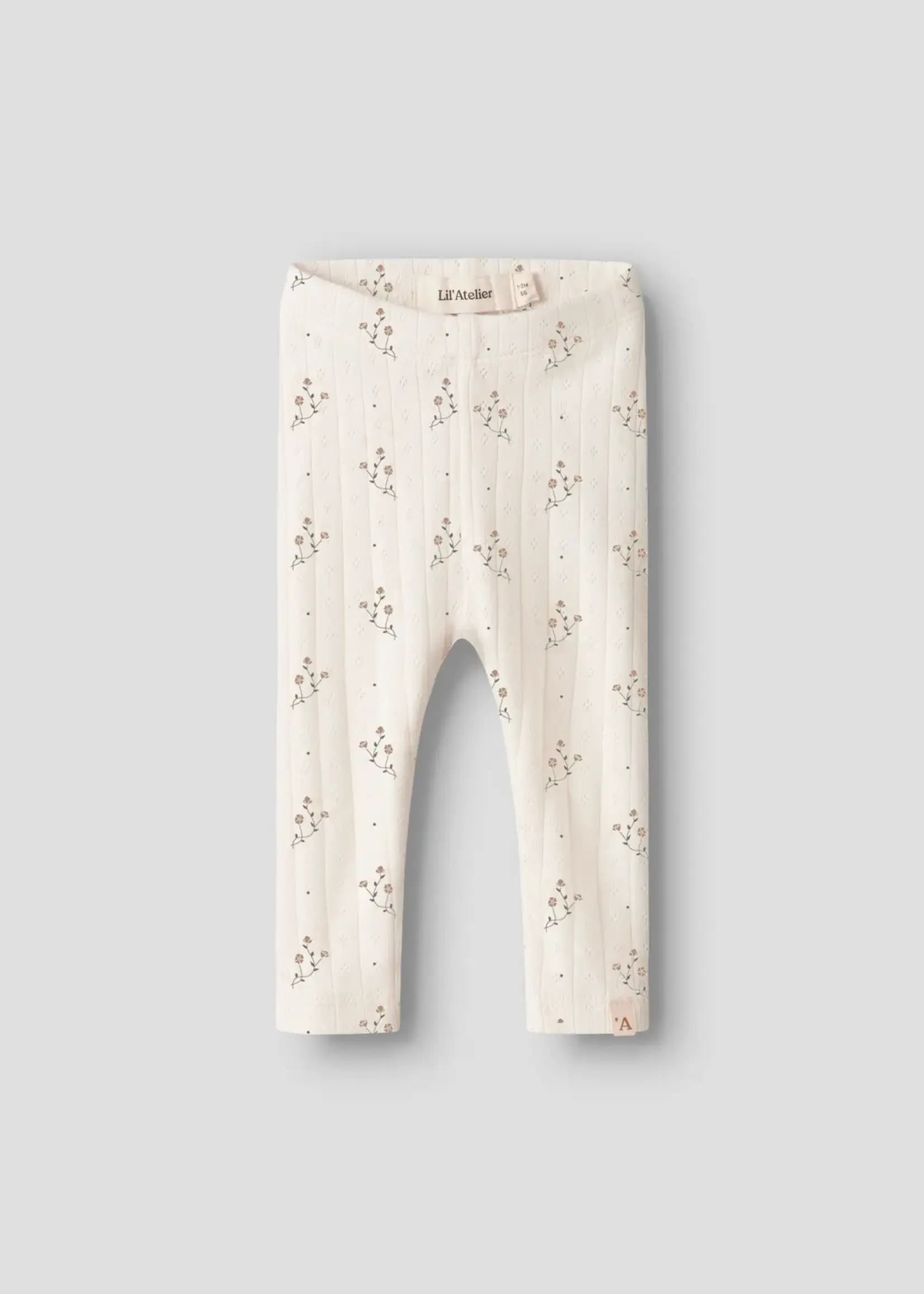 Lil' Atelier | NBFRACHELLO RIA SLIM LEGGINGS LIL - Coconut Milk FLOWER