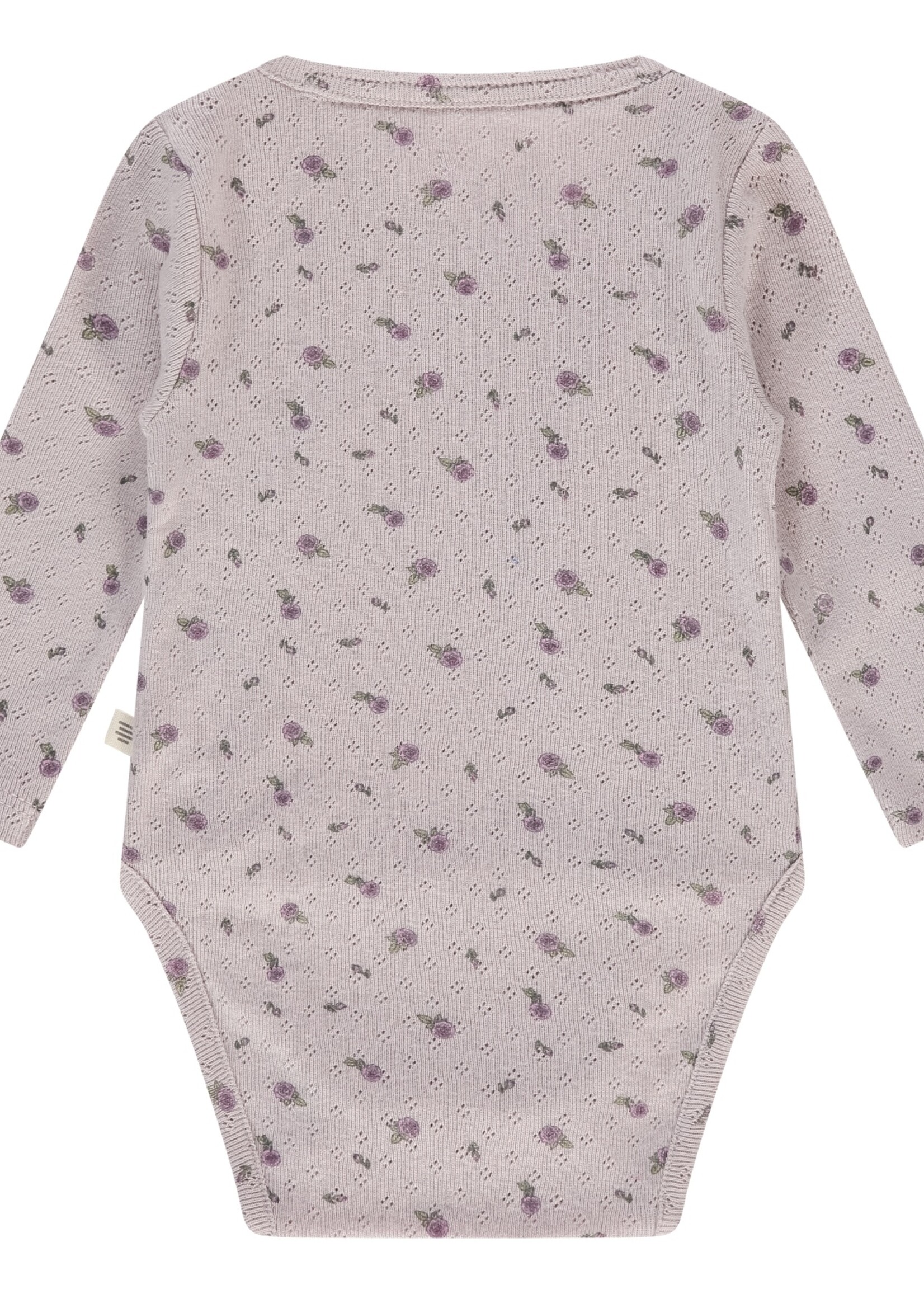 A Tiny Story A Tiny Story | baby romper long sleeve - Light mauve
