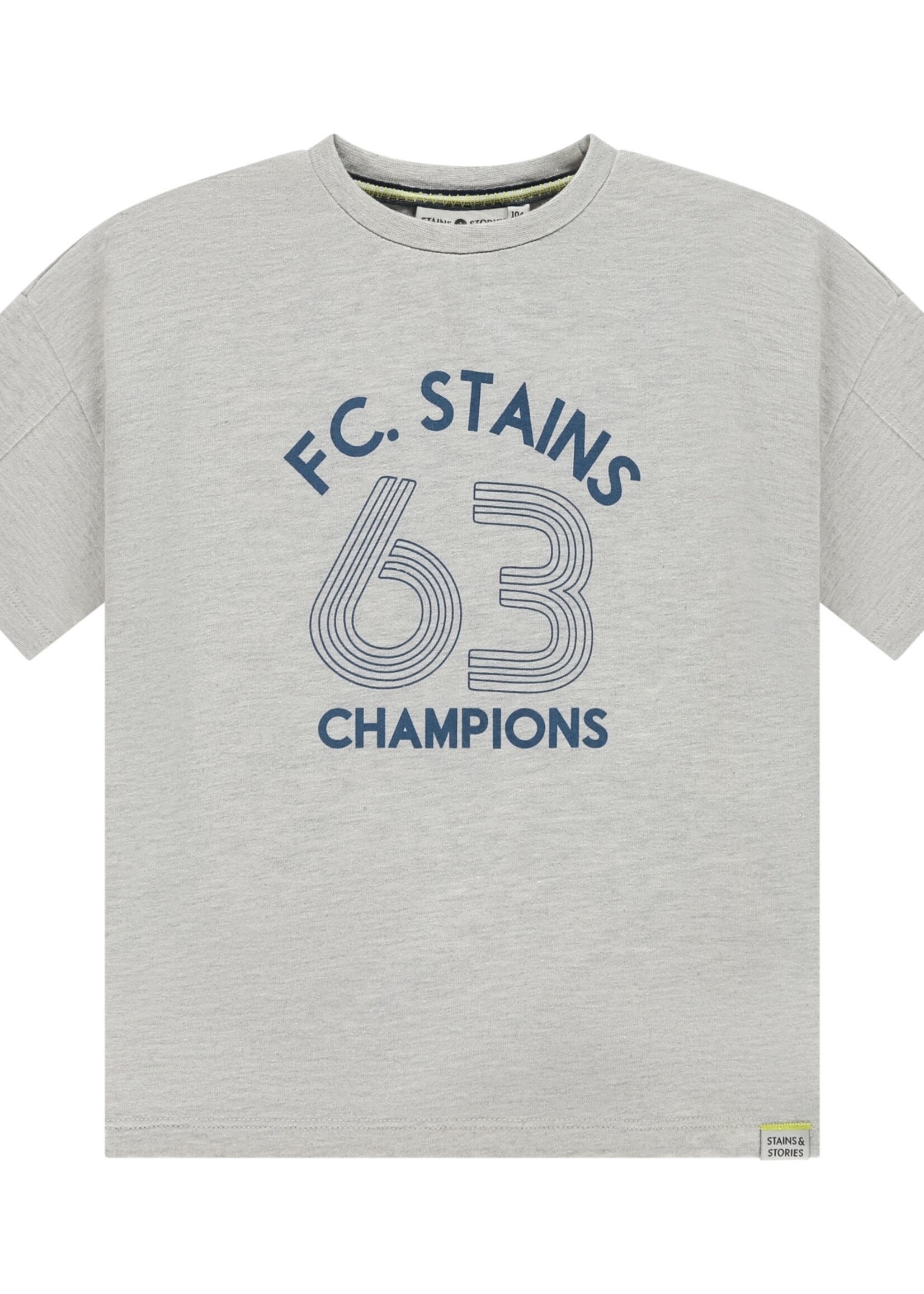 Stains & Stories  Stains & Stories | boys t-shirt short sleeve wide fit - Light Grey Melee
