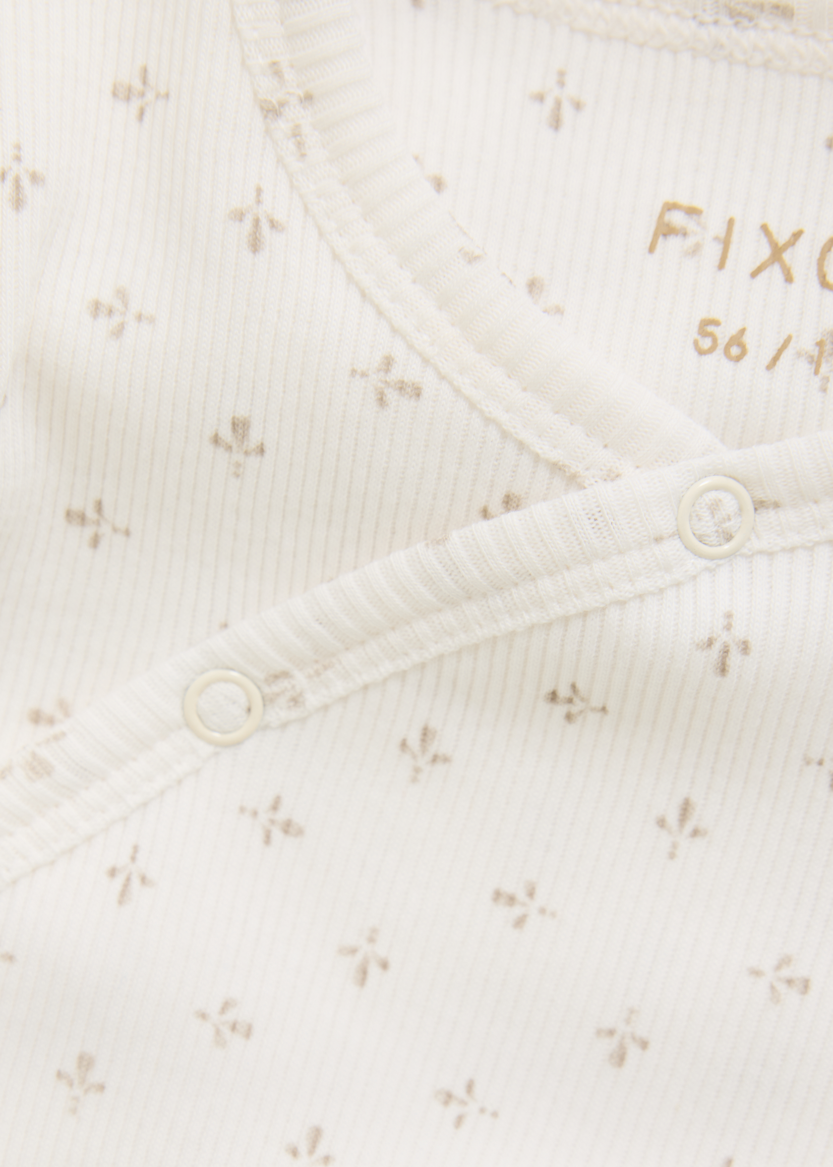 Fixoni Fixoni | Wrap T-shirt LS Rib  - Gardenia