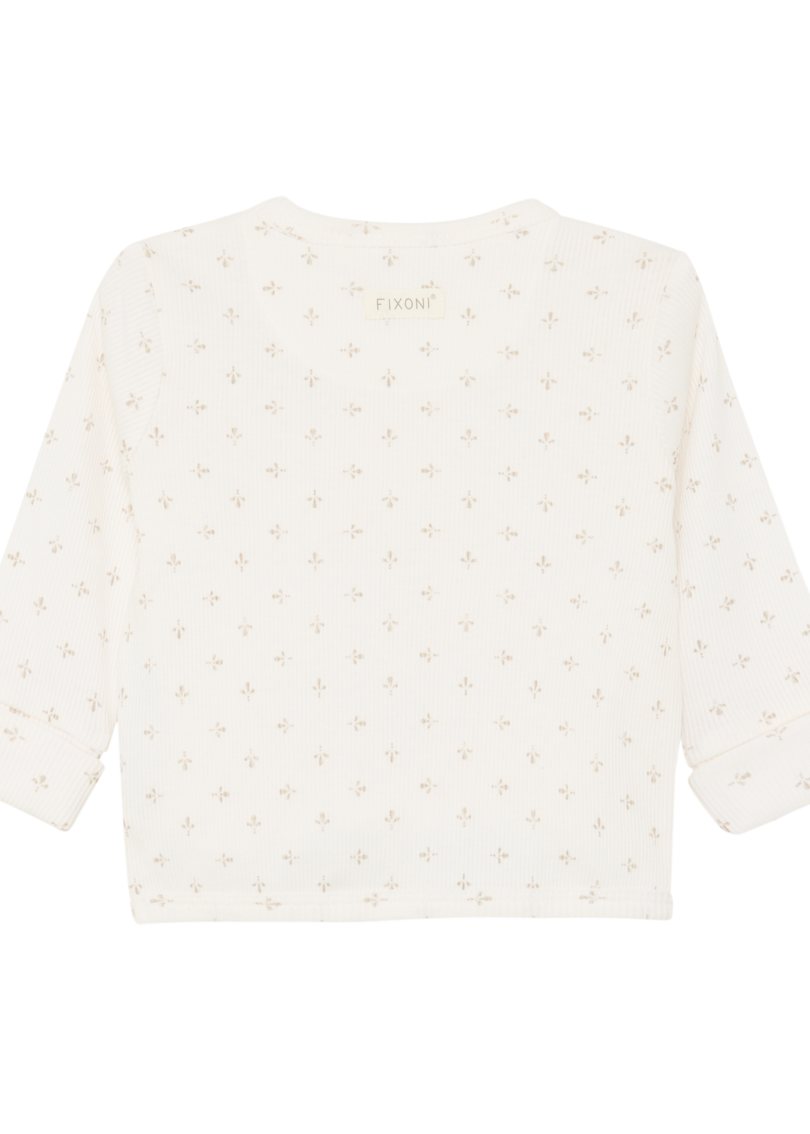 Fixoni Fixoni | Wrap T-shirt LS Rib  - Gardenia