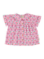 Piupiuchick Piupiuchick | peter pan collar shirt | lilac w/ cherries allover