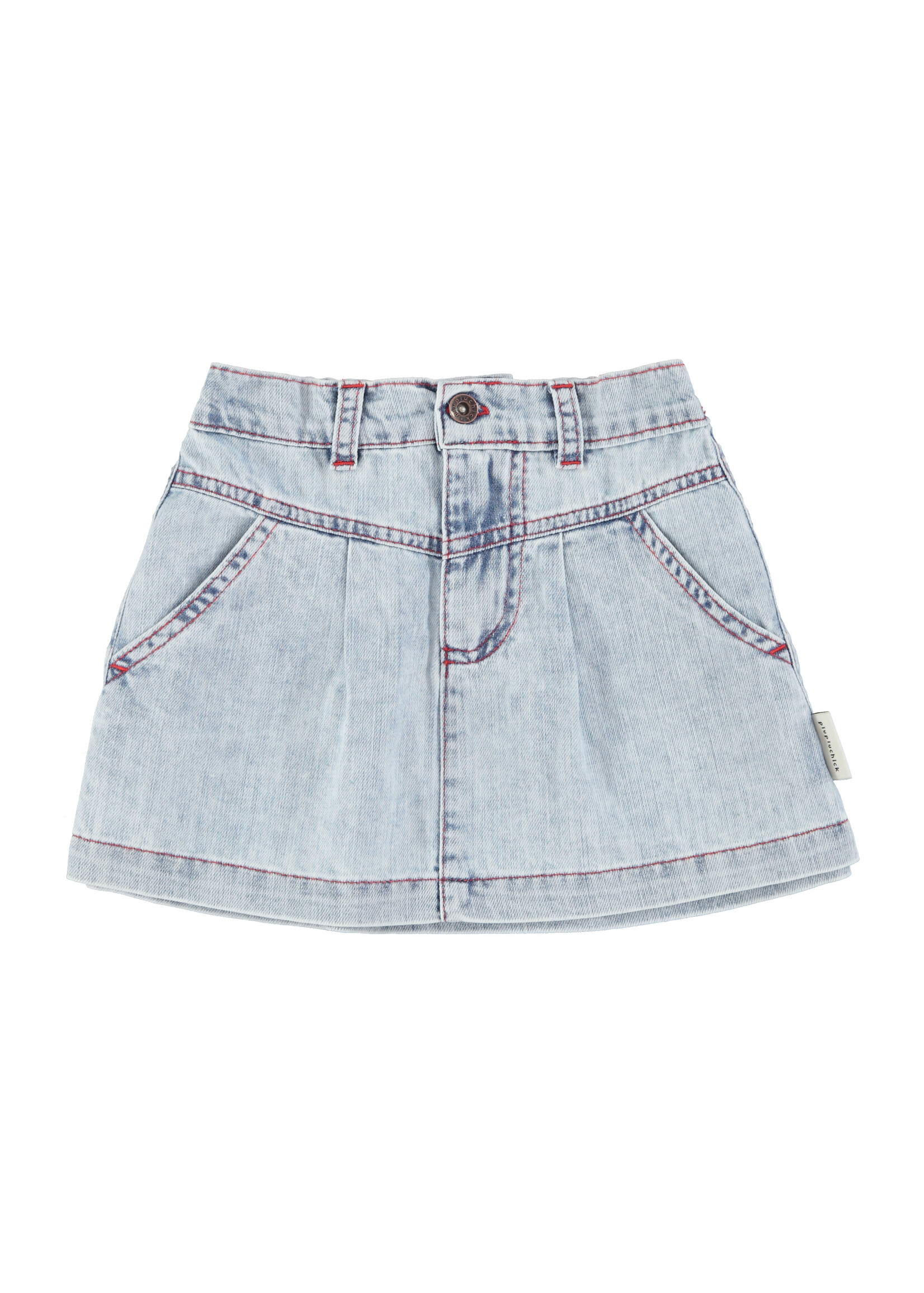 Piupiuchick Piupiuchick | short skirt | blue light denim