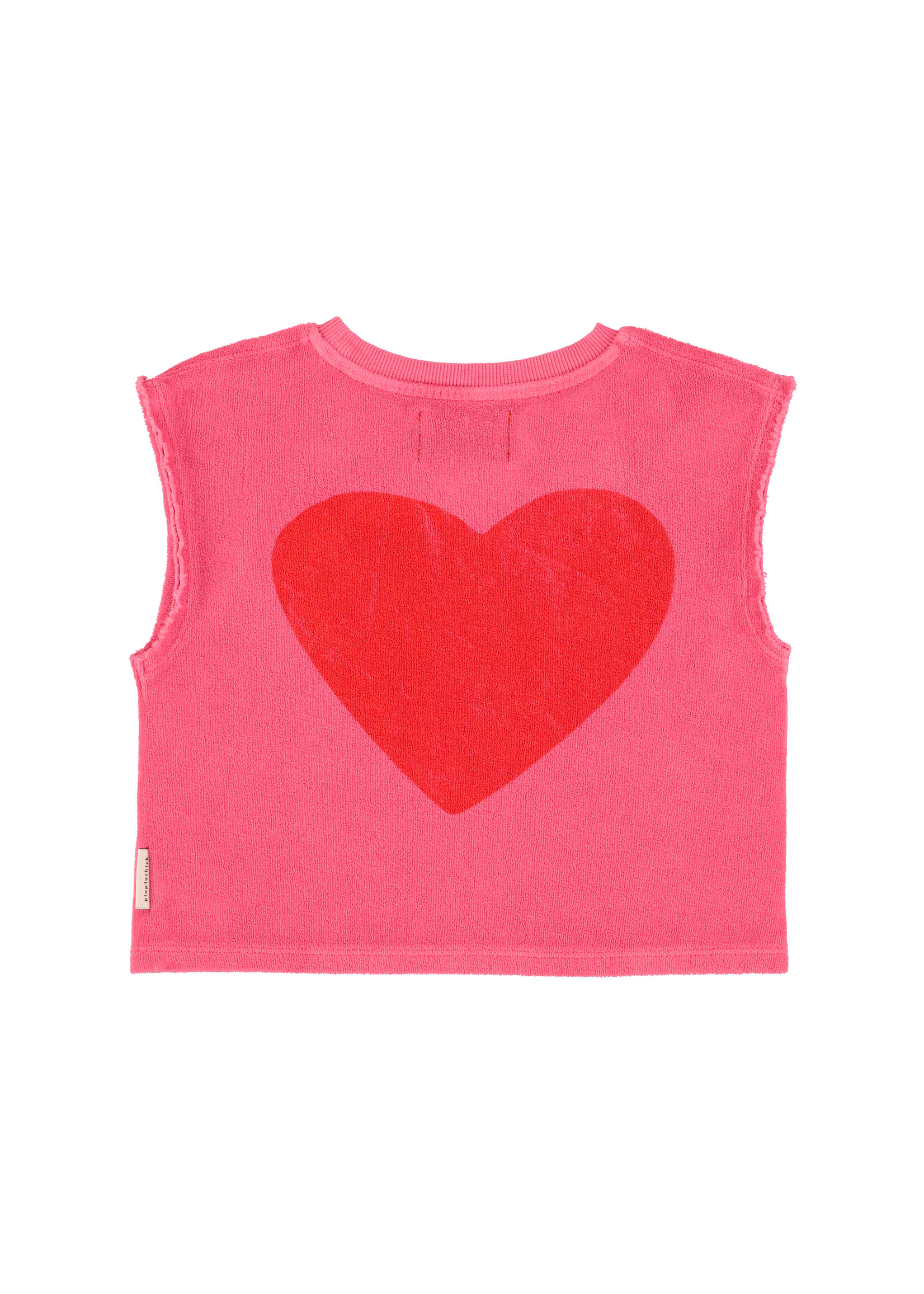 Piupiuchick Piupiuchick | Sleeveless top - pink  w/ "amour" print