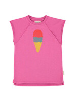 Piupiuchick Piupiuchick | T-shirt dress - fuchsia w/ ice cream print