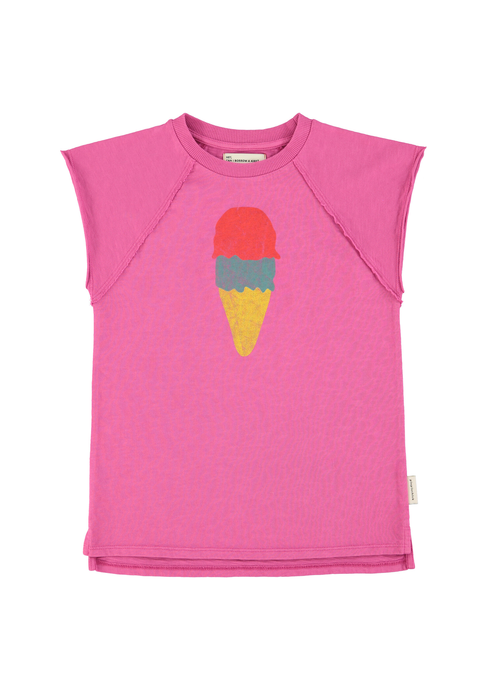 Piupiuchick Piupiuchick | T-shirt dress - fuchsia w/ ice cream print