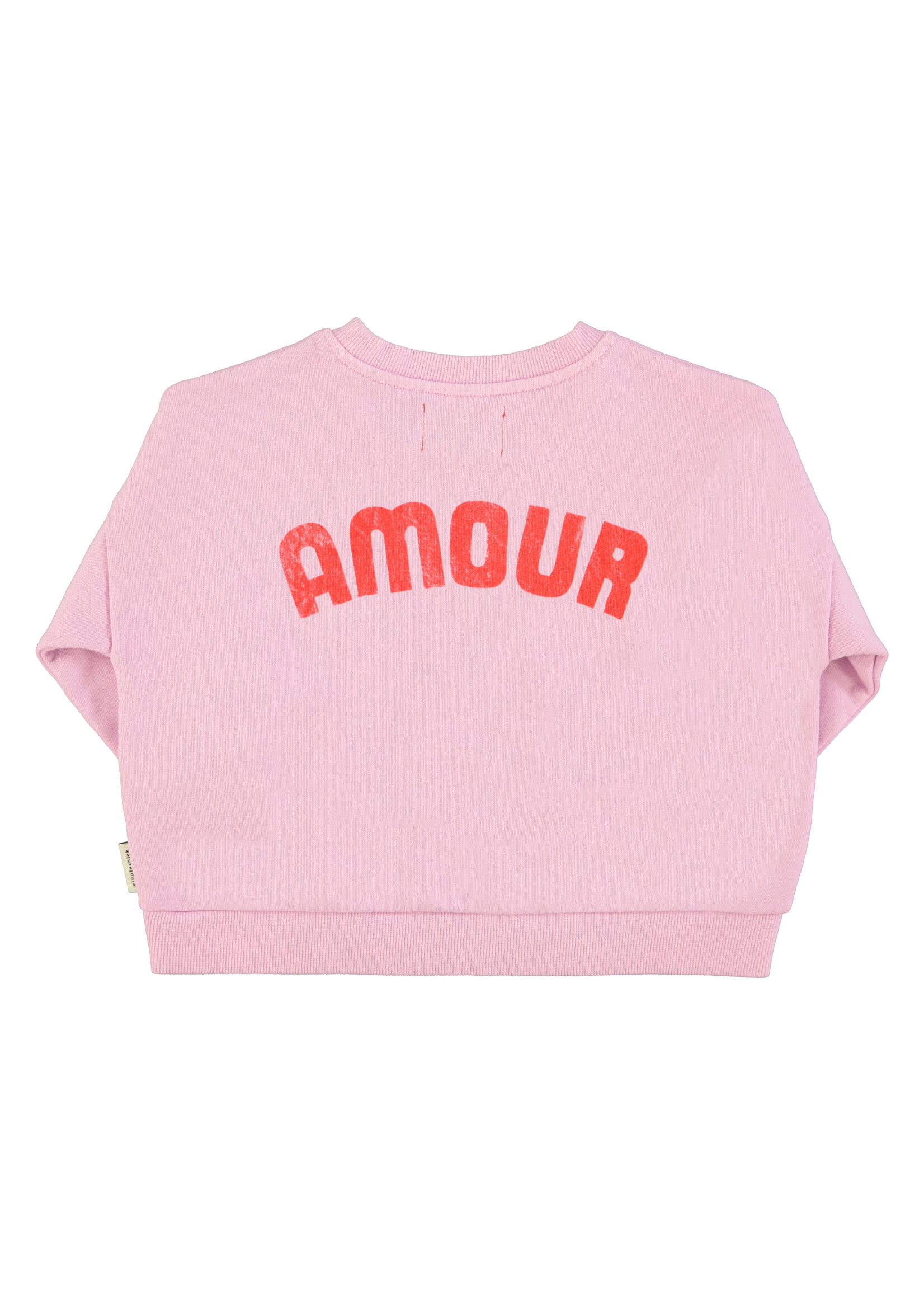 Piupiuchick Piupiuchick | Sweatshirt - lilac w/ red heart print