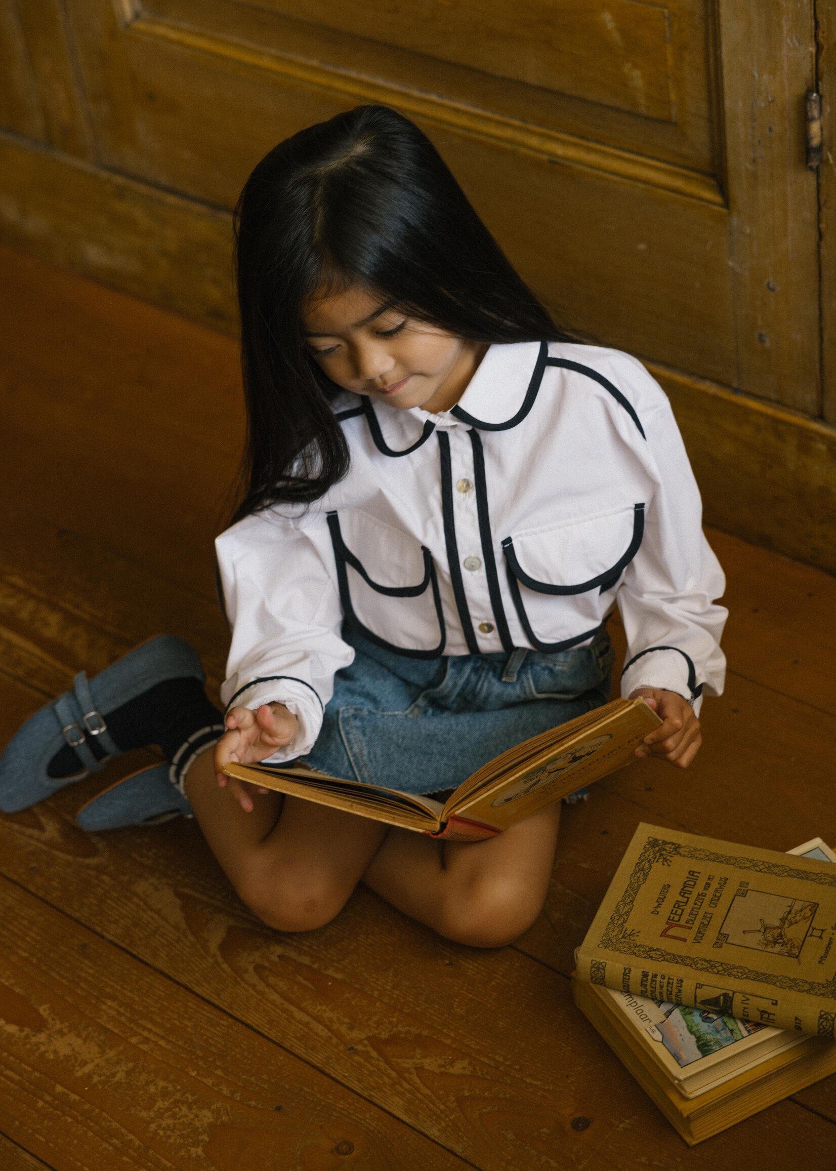 Charlie Petite Charlie Petite | Puck Skirt - Light Snow Wash