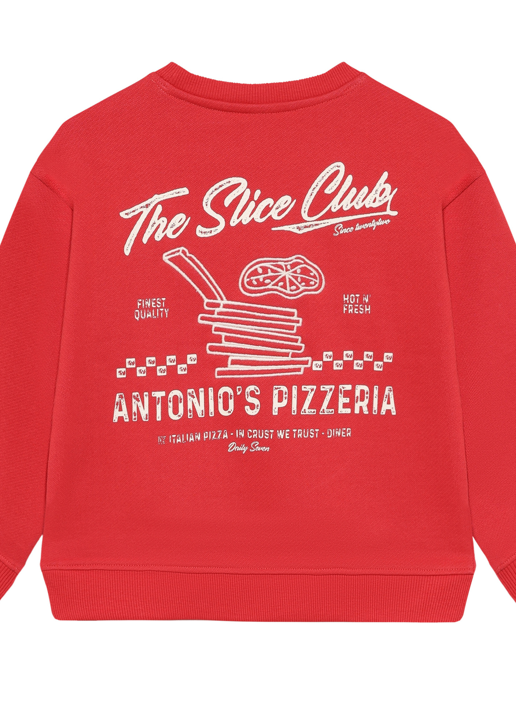 Daily7 Daily7 | Oversized Sweater Slice Club – Red