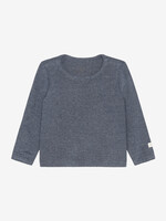 Fixoni Fixoni | T-shirt LS Melange Rib - Vintage Indigo Melange