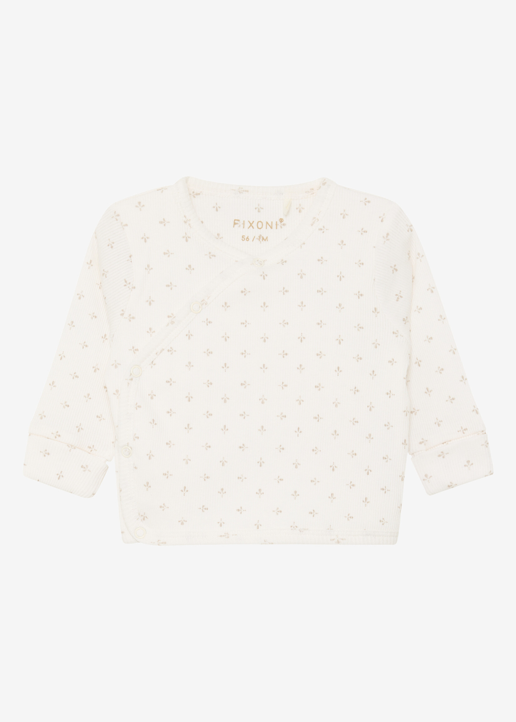 Fixoni Fixoni | Wrap T-shirt LS Rib  - Gardenia