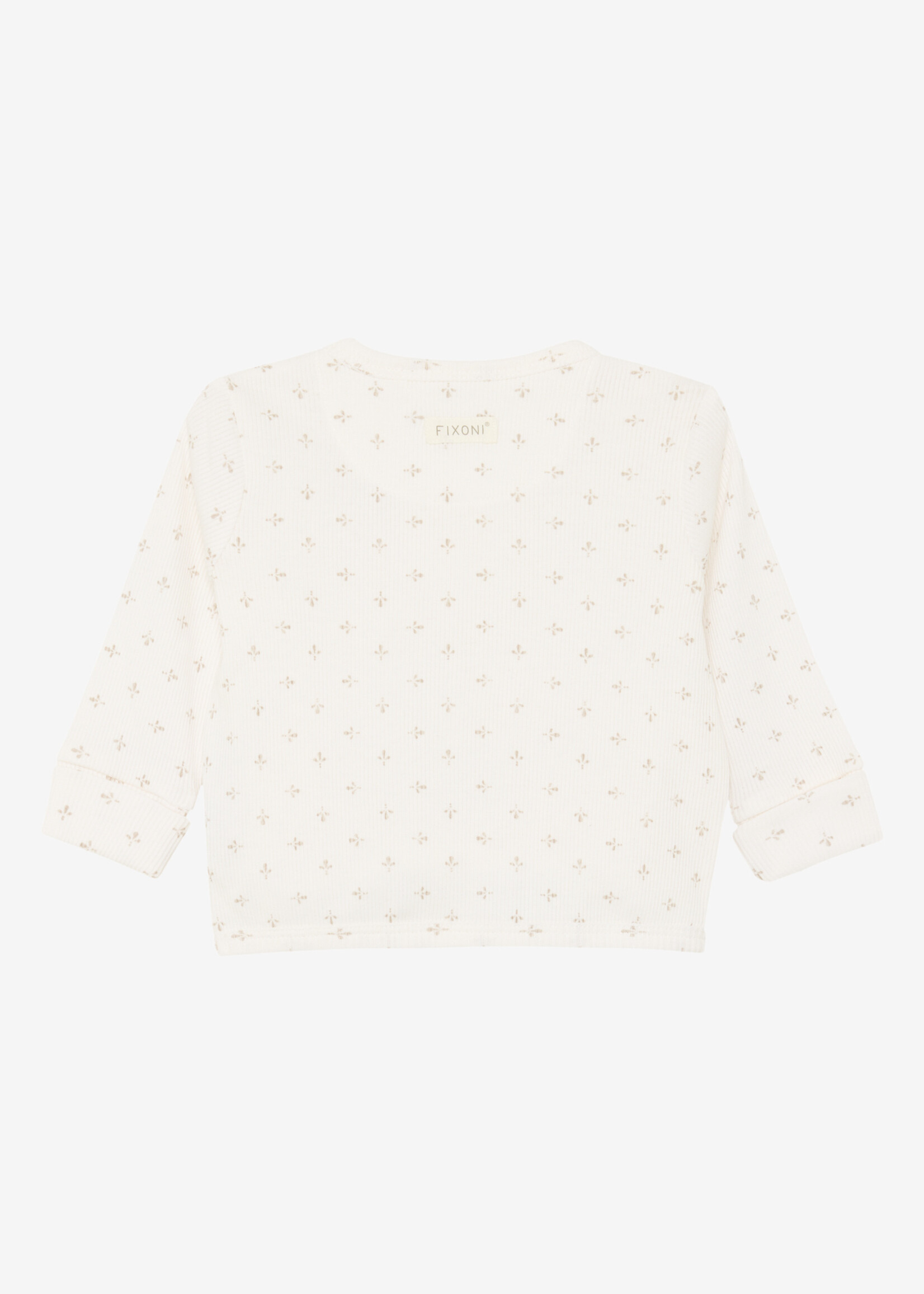 Fixoni Fixoni | Wrap T-shirt LS Rib  - Gardenia